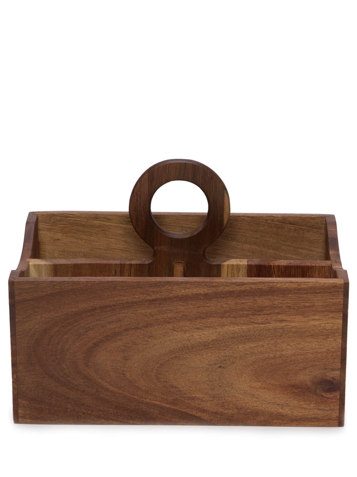 Porta Objetos Em Madeira - Marrom