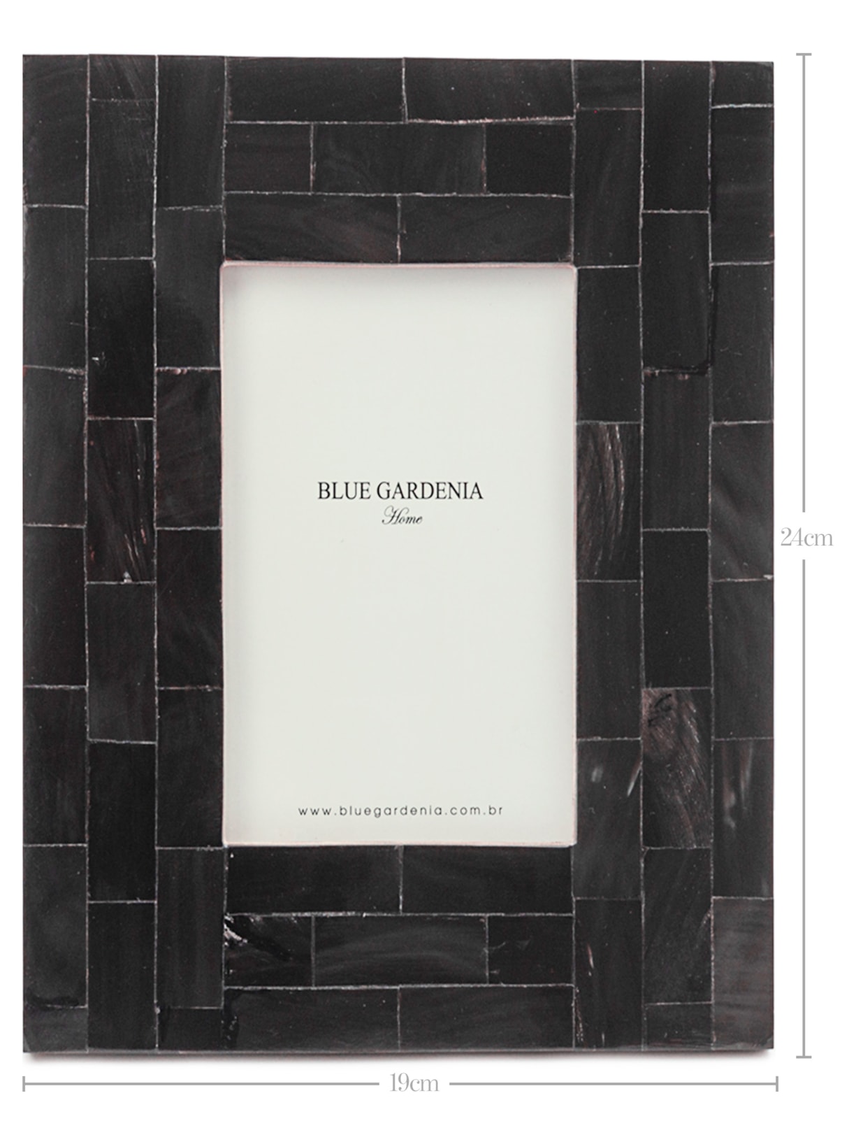 Porta Retrato Efeso Preto Blue Gardenia