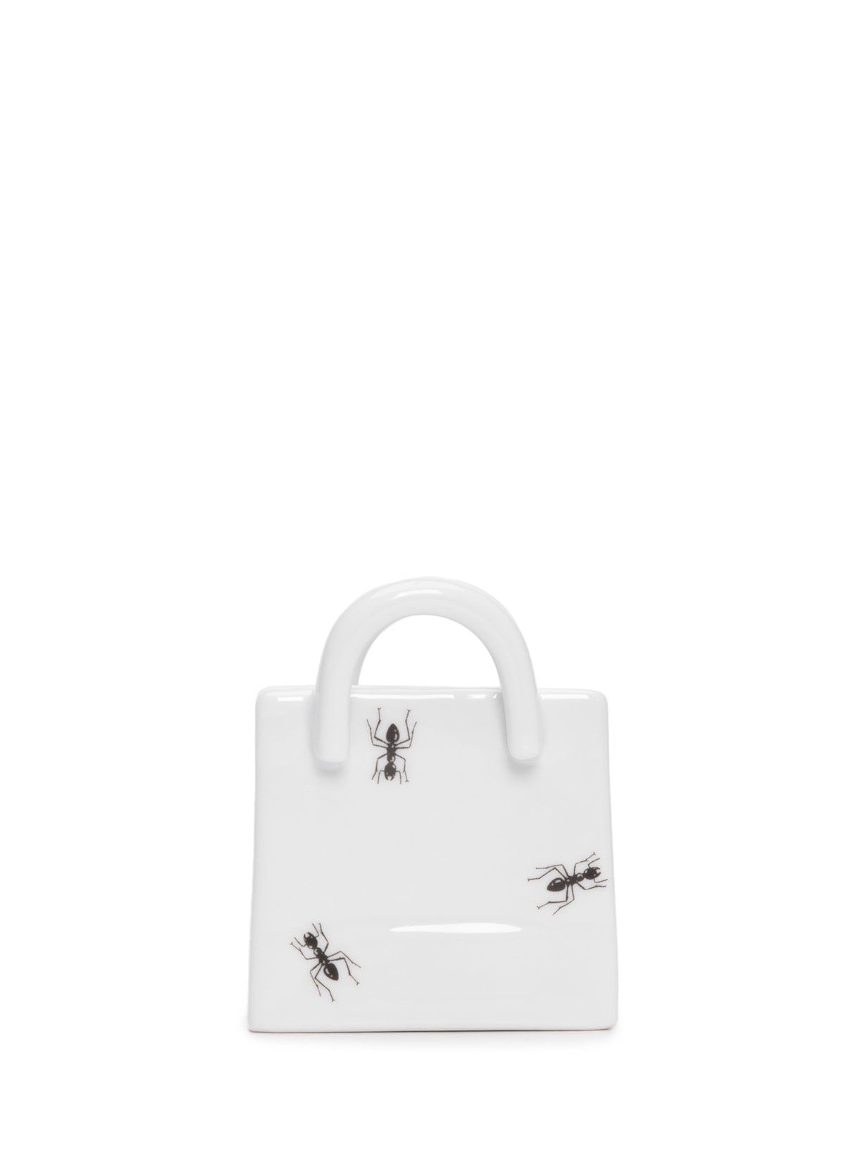Porta Sachê Formigas Em Porcelana - Branco