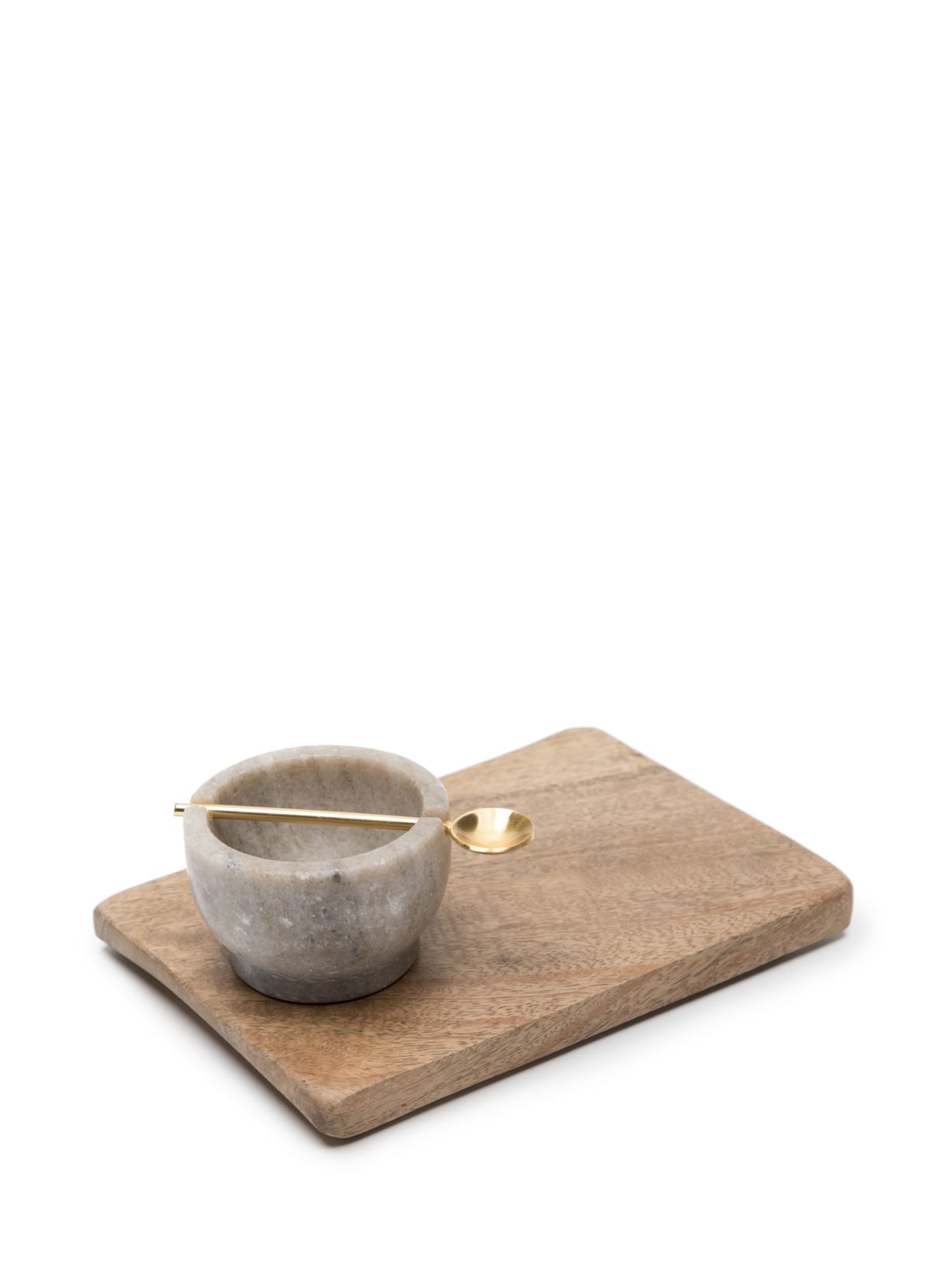 Porta Tempero Marm Wood Tray Bege Le Lis Casa