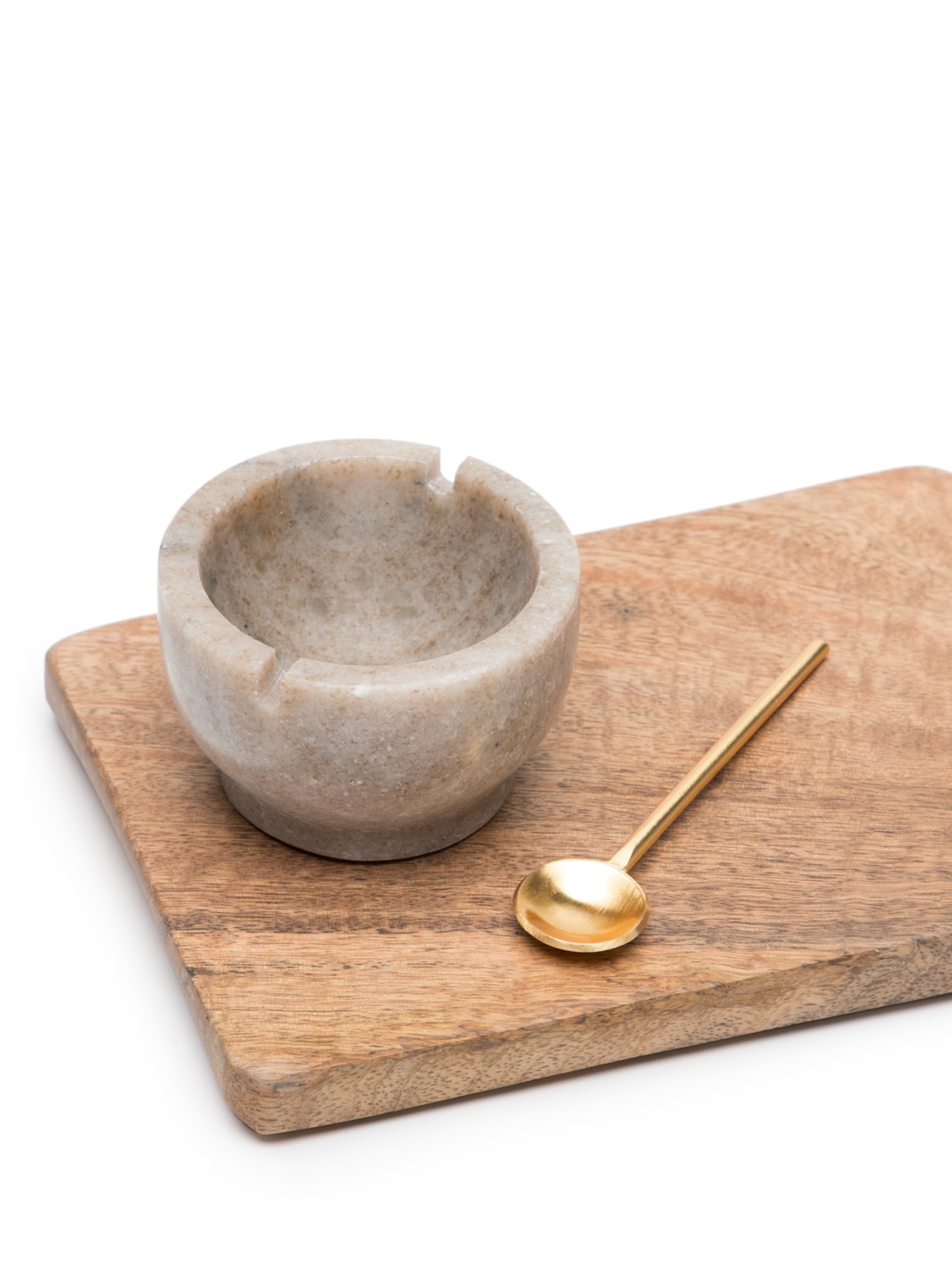 Porta Tempero Marm Wood Tray Bege Le Lis Casa