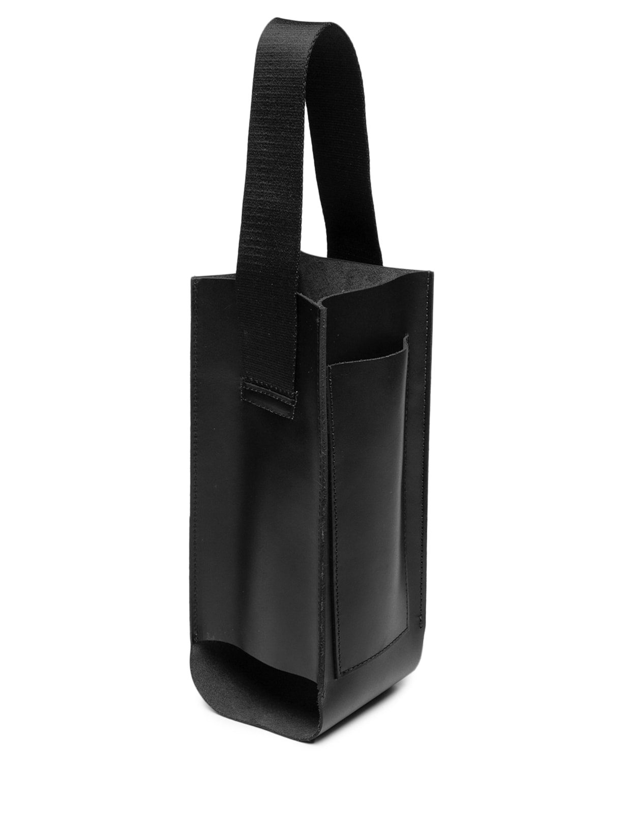 Porta Vinho Ou Espumante Masculino Unitário Em Couro Preto '2 Essential