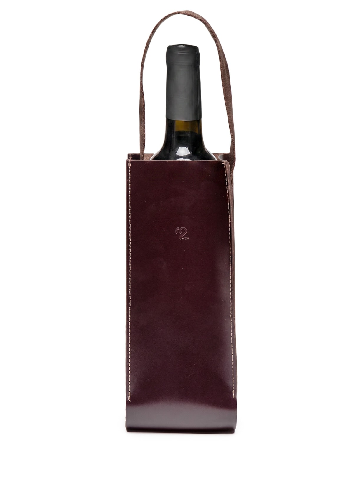 Porta Vinho Ou Espumante Masculino Unitário Em Couro – Marrom '2 Essential
