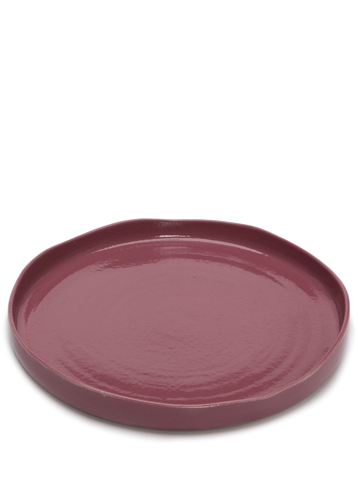 Prato De Bolo Em Cerâmica Roxo Danielle Raiola