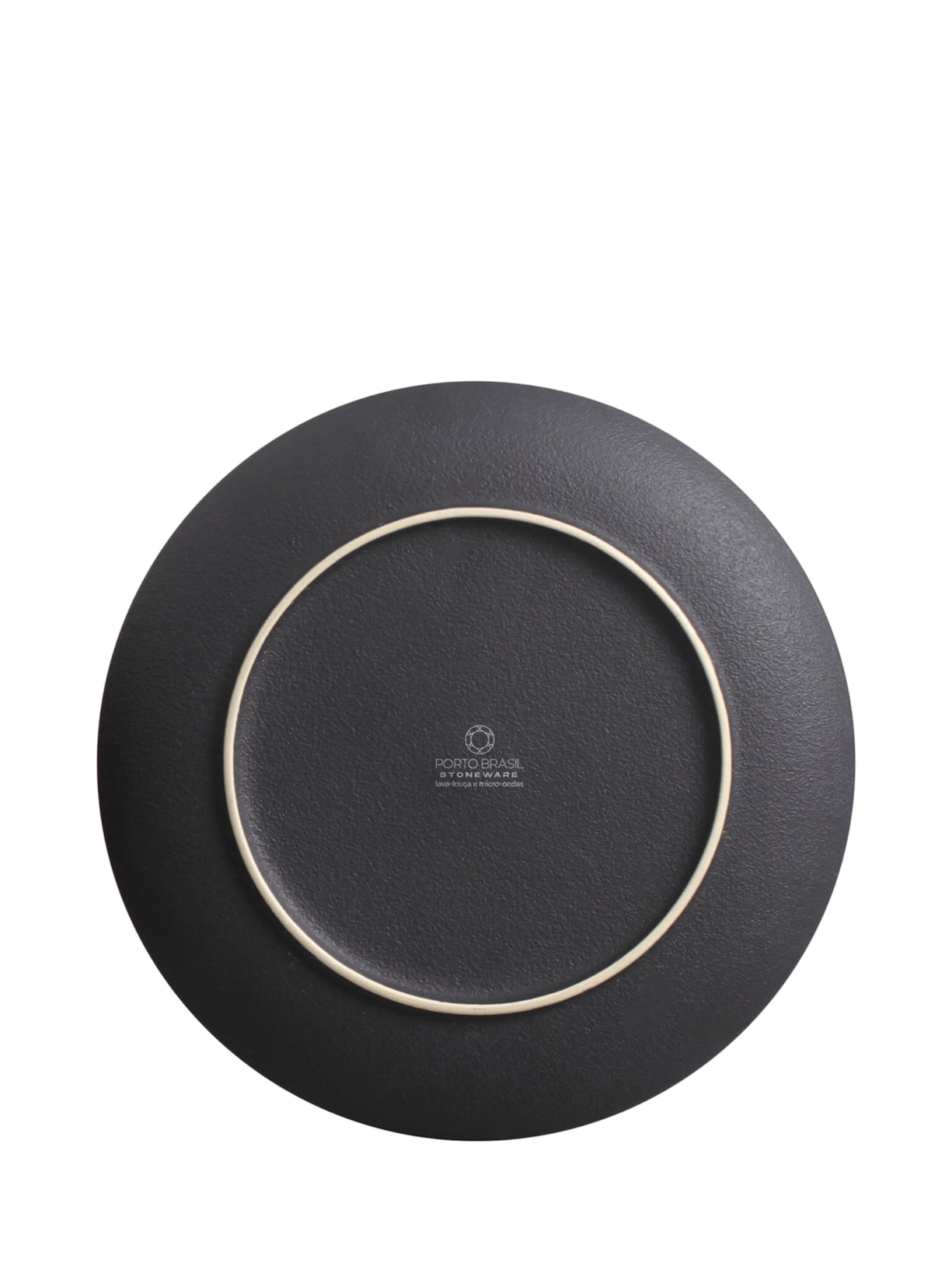 Prato De Sobremesa Coup Stoneware Naturale Verde Porto Brasil