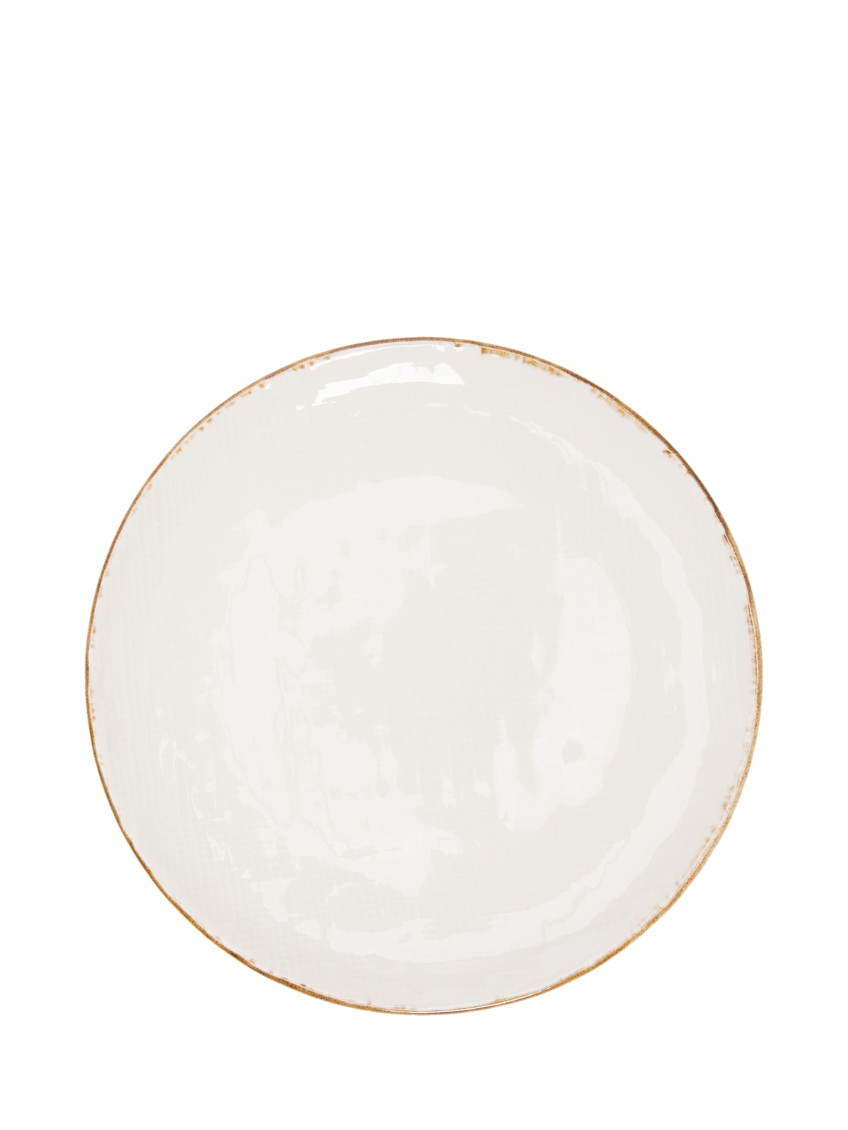 Prato De Sobremesa Em Cerâmica 1 Peça - Off White