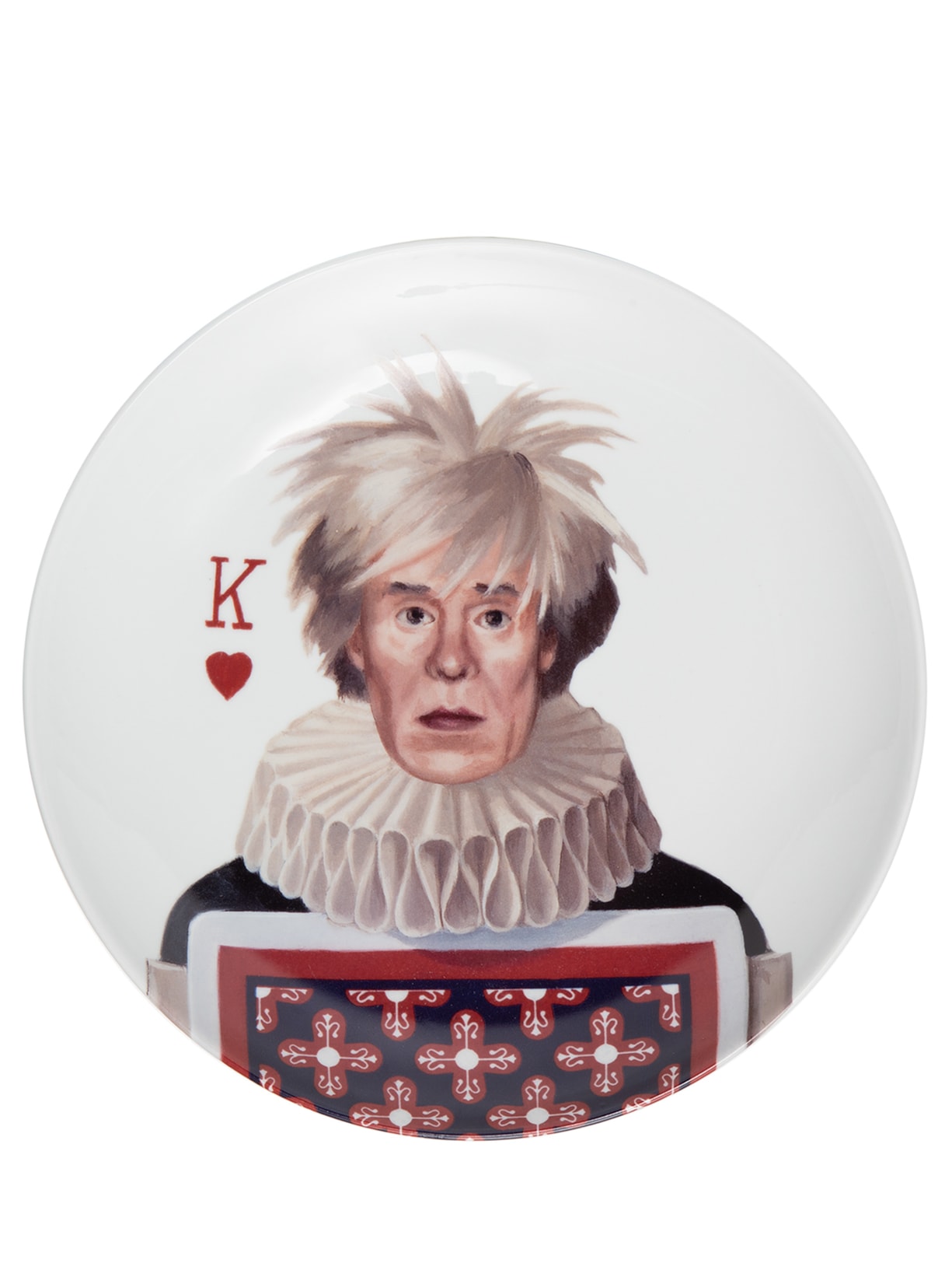 Prato Decorativo Cartas Andy Warhol - Branco