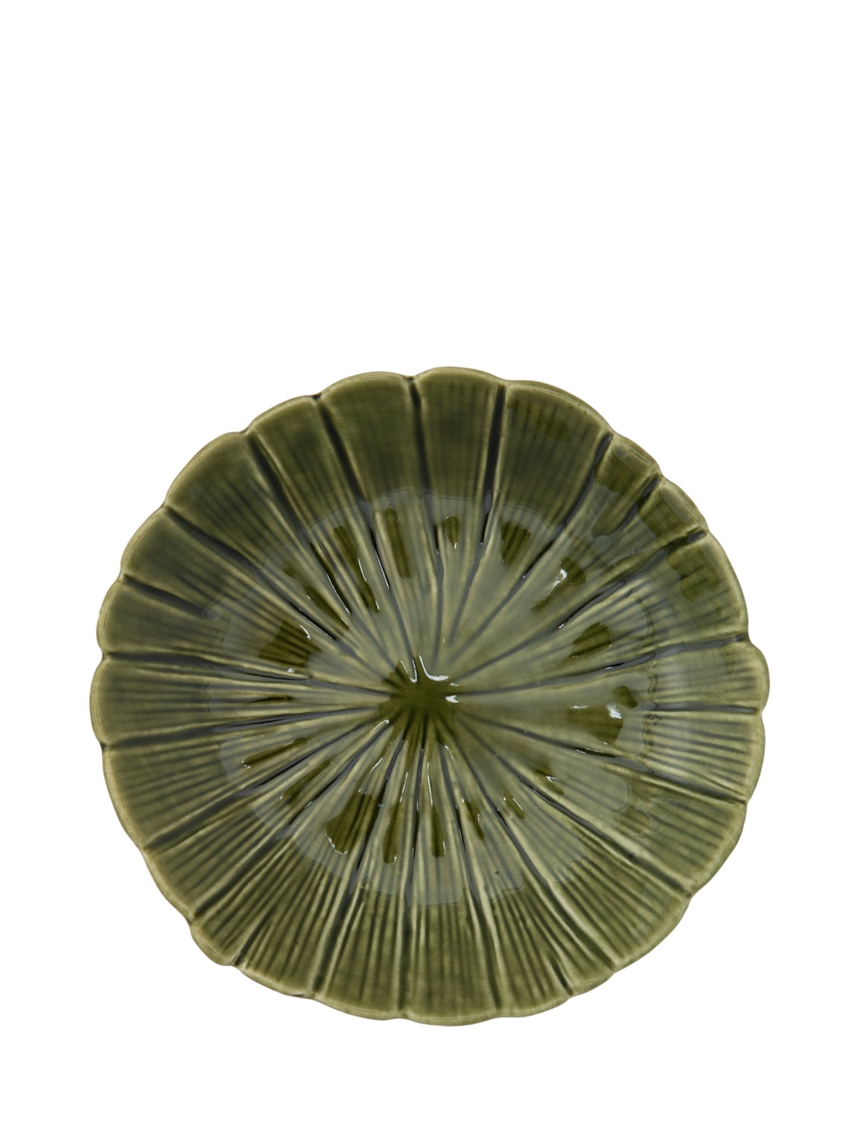 Prato Decorativo De Cerâmica 1 Peça - Verde