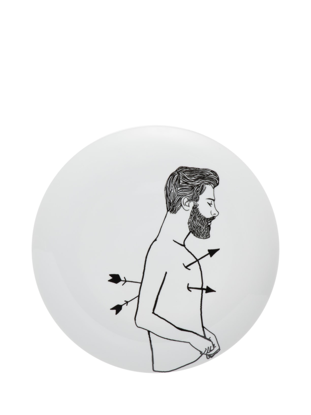 Prato Decorativo De Dentro Cupido - Branco