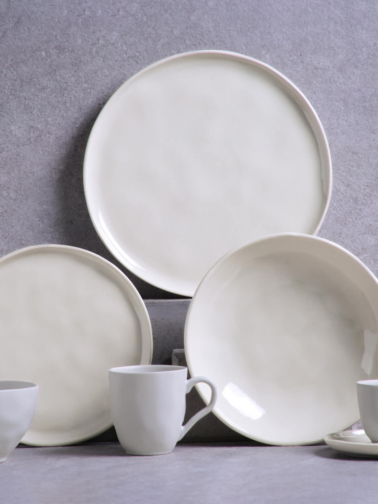 Prato Fundo Bio Stoneware Clay Branco Porto Brasil