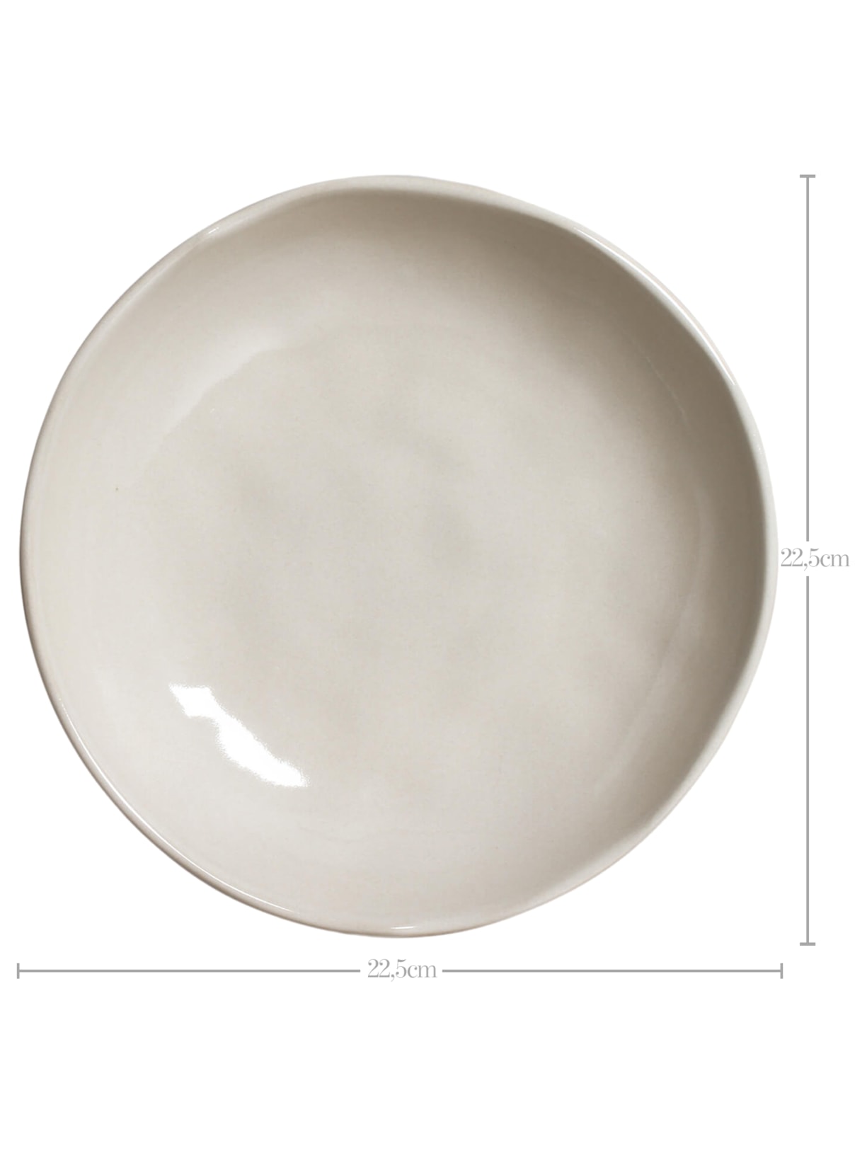 Prato Fundo Bio Stoneware Clay Branco Porto Brasil