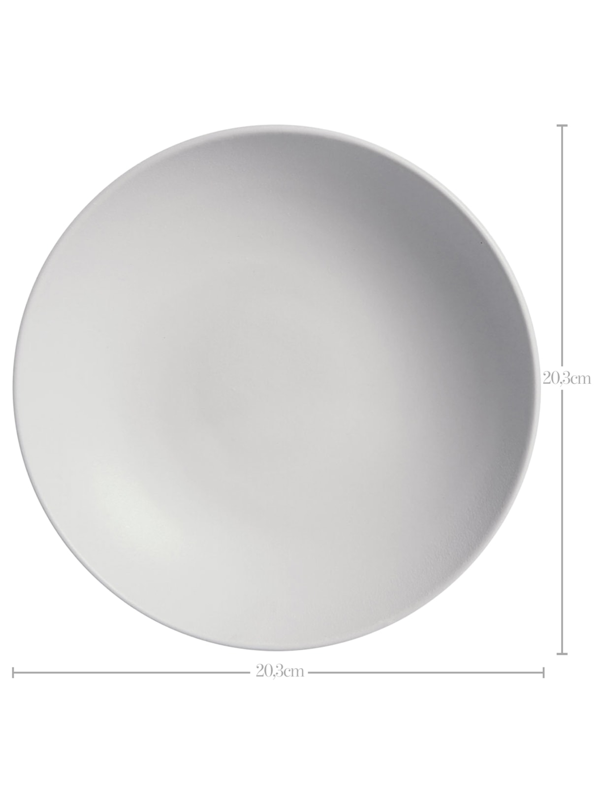 Prato Fundo Coup Stoneware Vit Cinza Porto Brasil