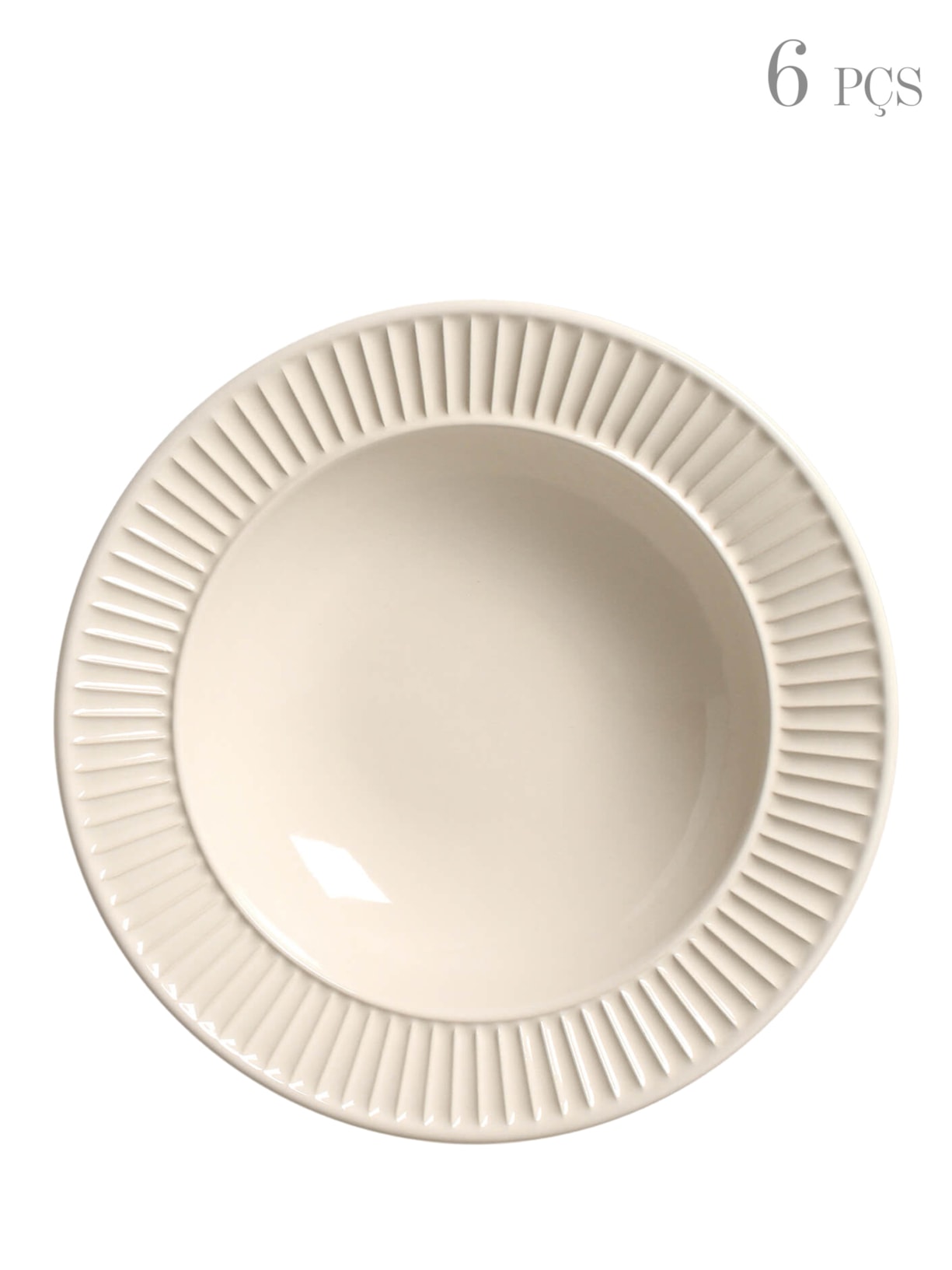 Prato Fundo Mezcla Cru - Off White