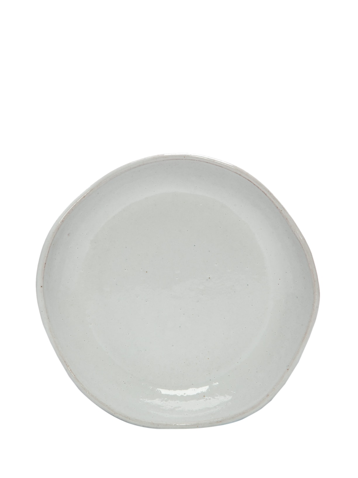 Prato Fundo Orgânico Em Cerâmica - Branco