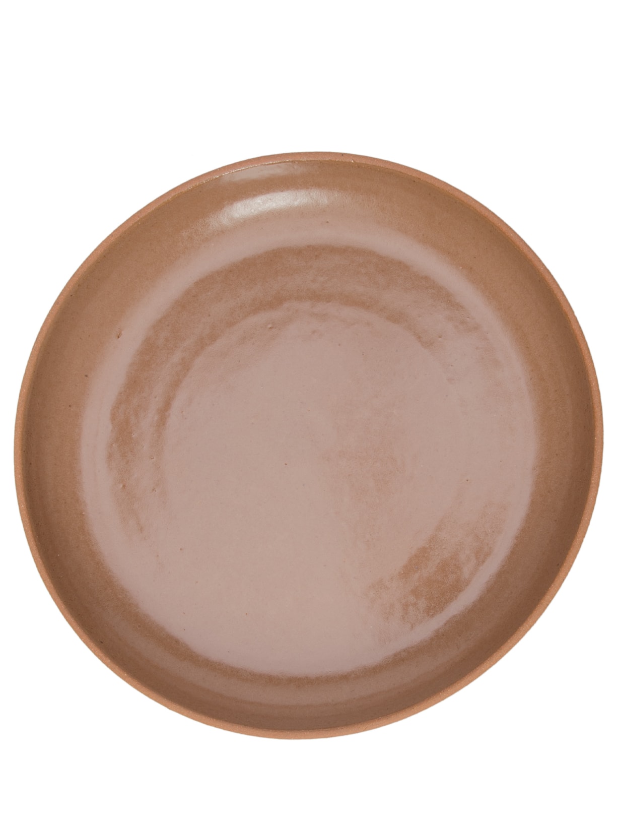 Prato Juquei Em Cerâmica - Marrom