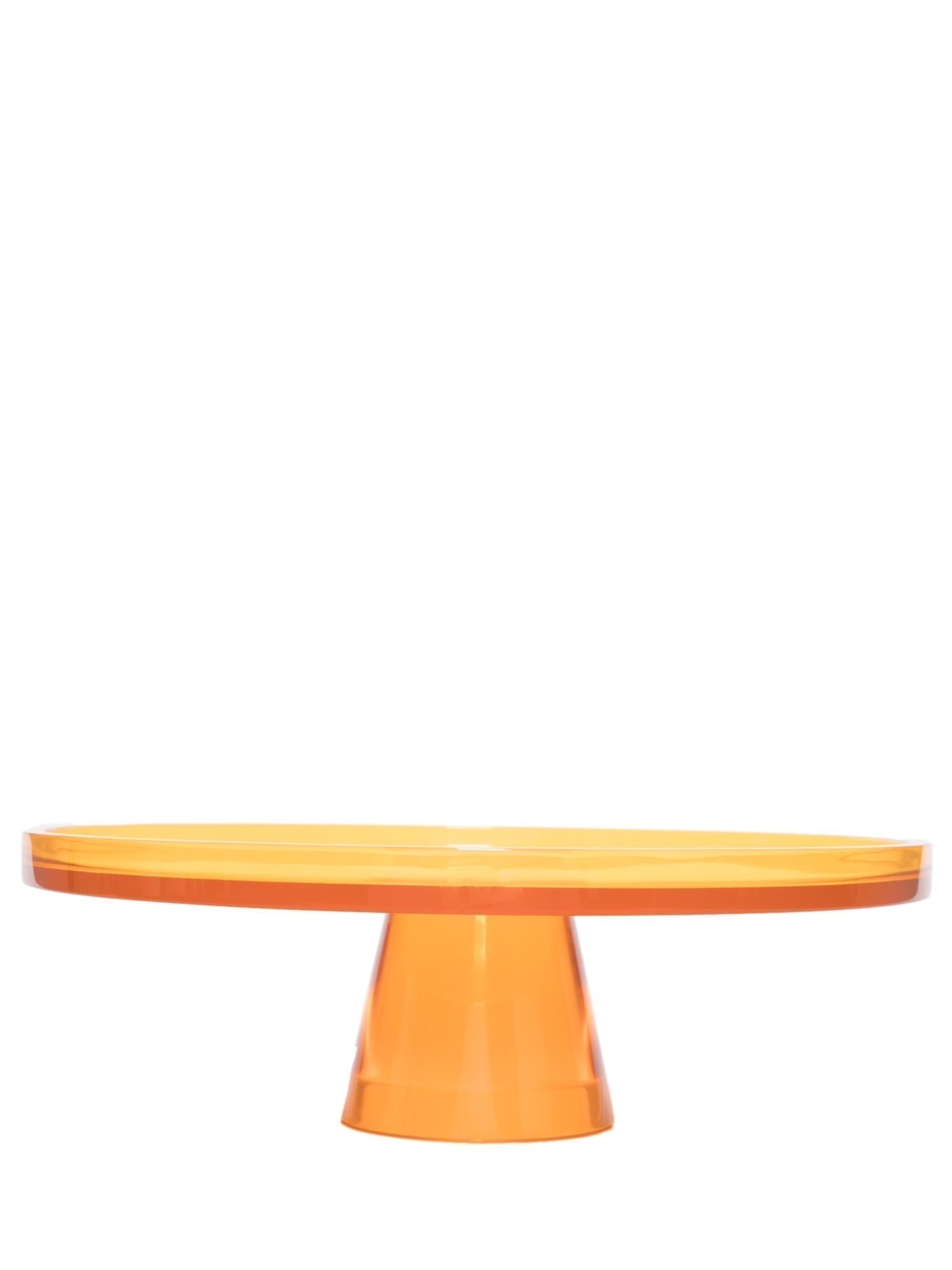 Prato Para Bolo Básico Médio Com Borda - Laranja