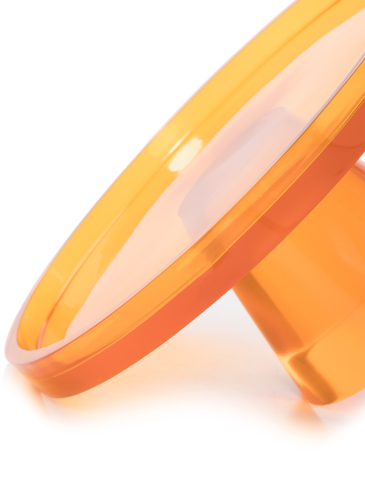 Prato Para Bolo Básico Pequeno Com Borda Laranja '2Home