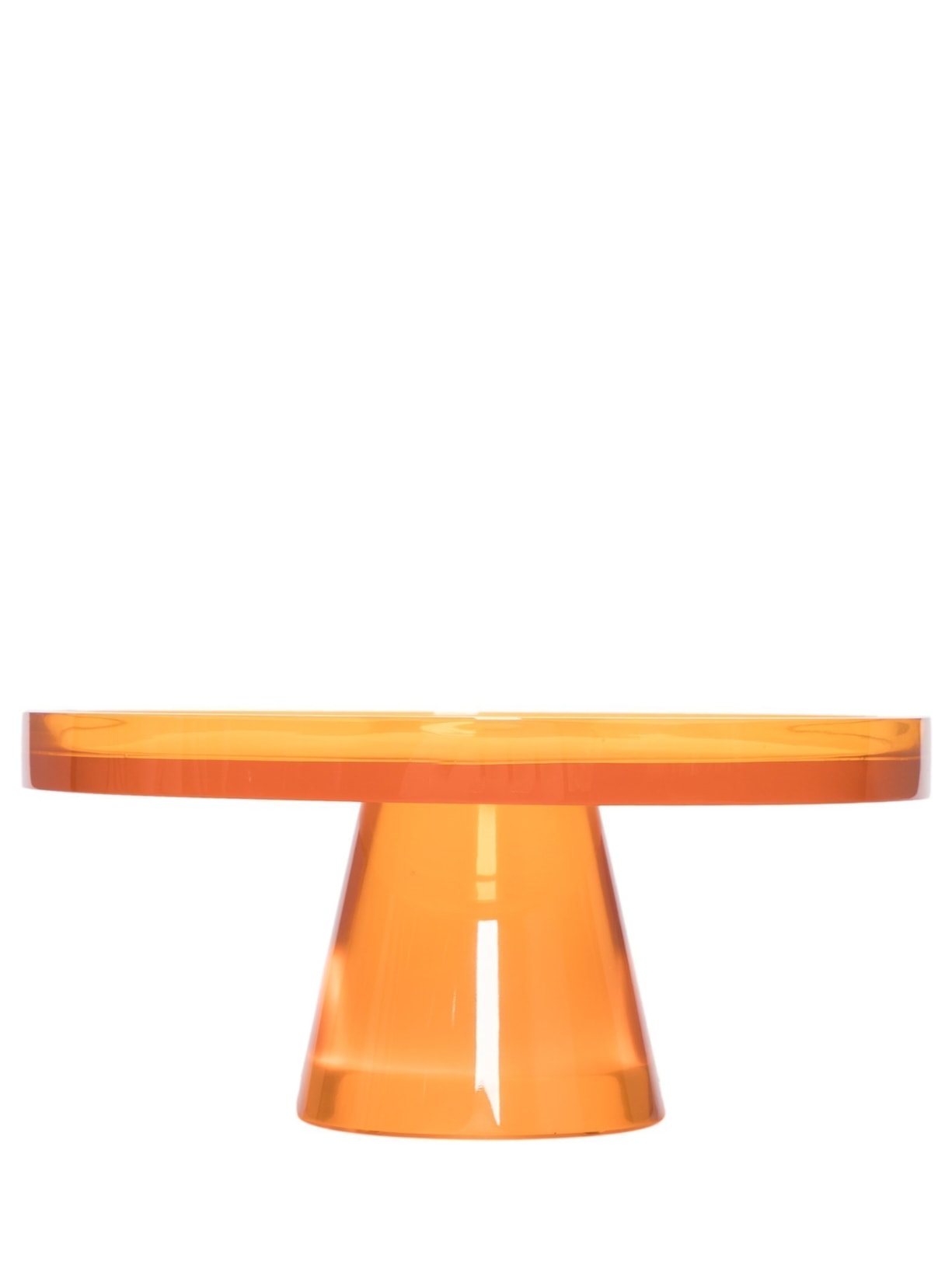 Prato Para Bolo Básico Pequeno Com Borda Laranja '2Home