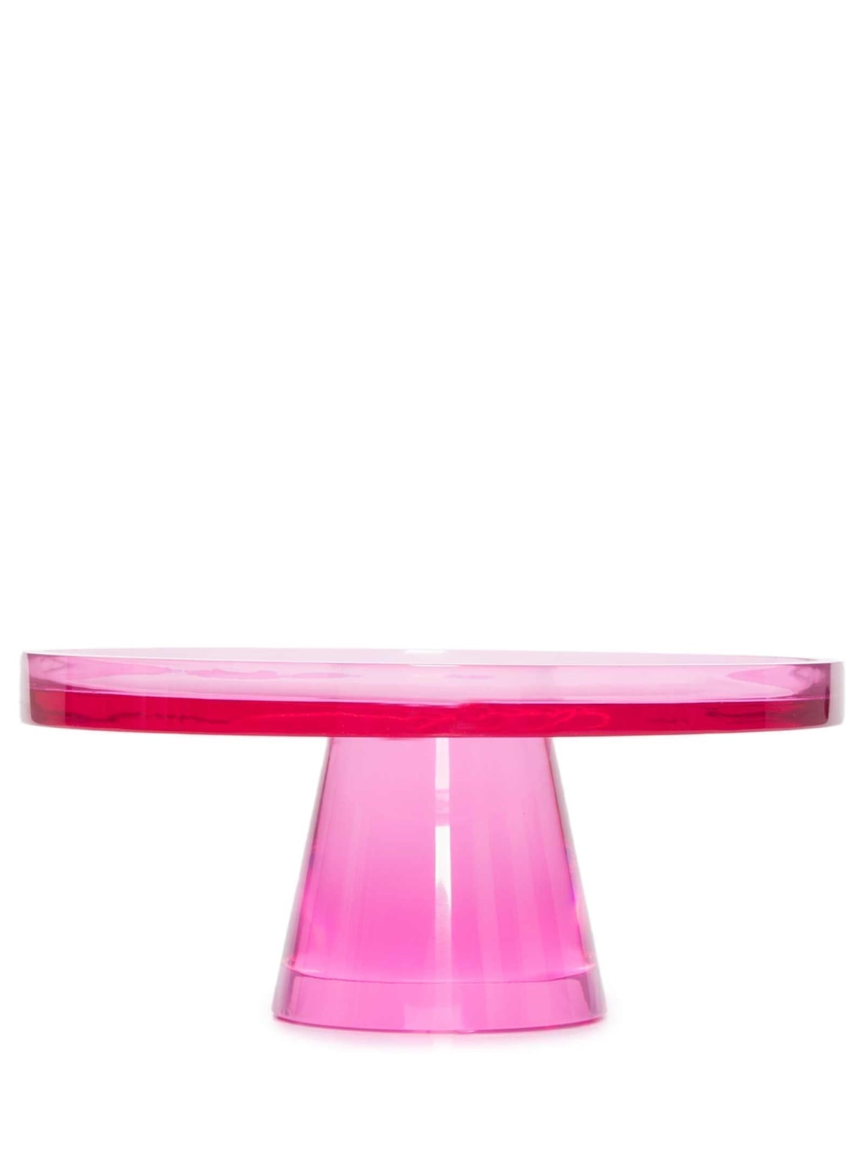 Prato Para Bolo Básico Pequeno Com Borda Rosa '2Home