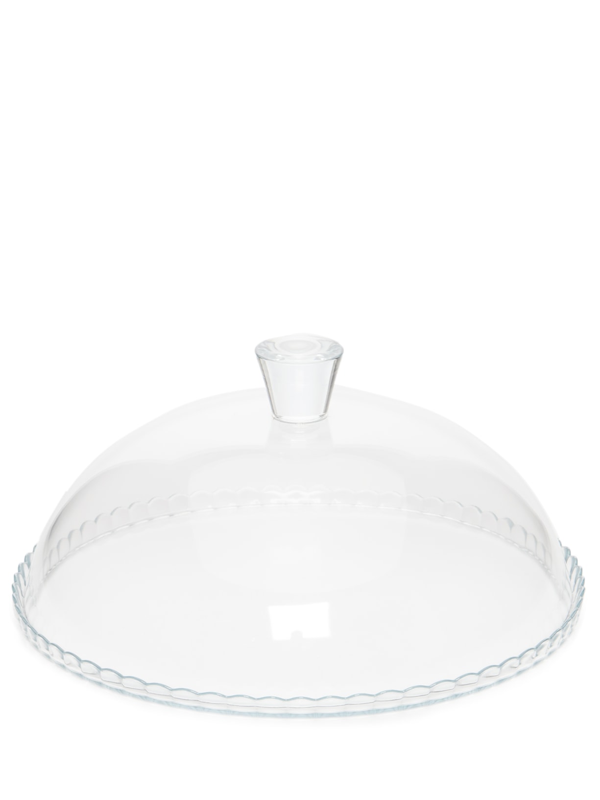 Prato Para Bolo Com Tampa Em Vidro E Cristal 1 Peça