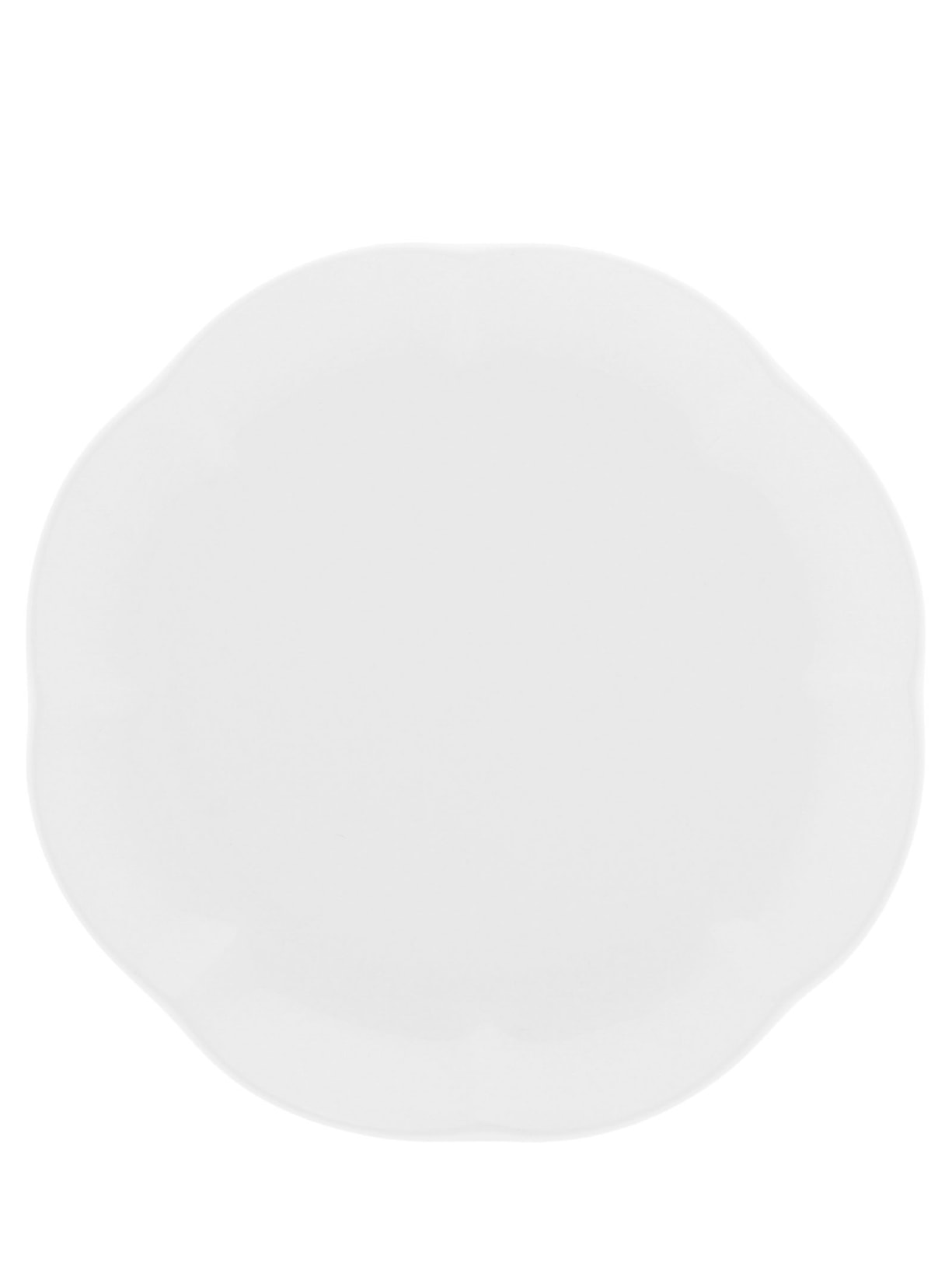 Prato para Sobremesa de Porcelana Wave - Branco