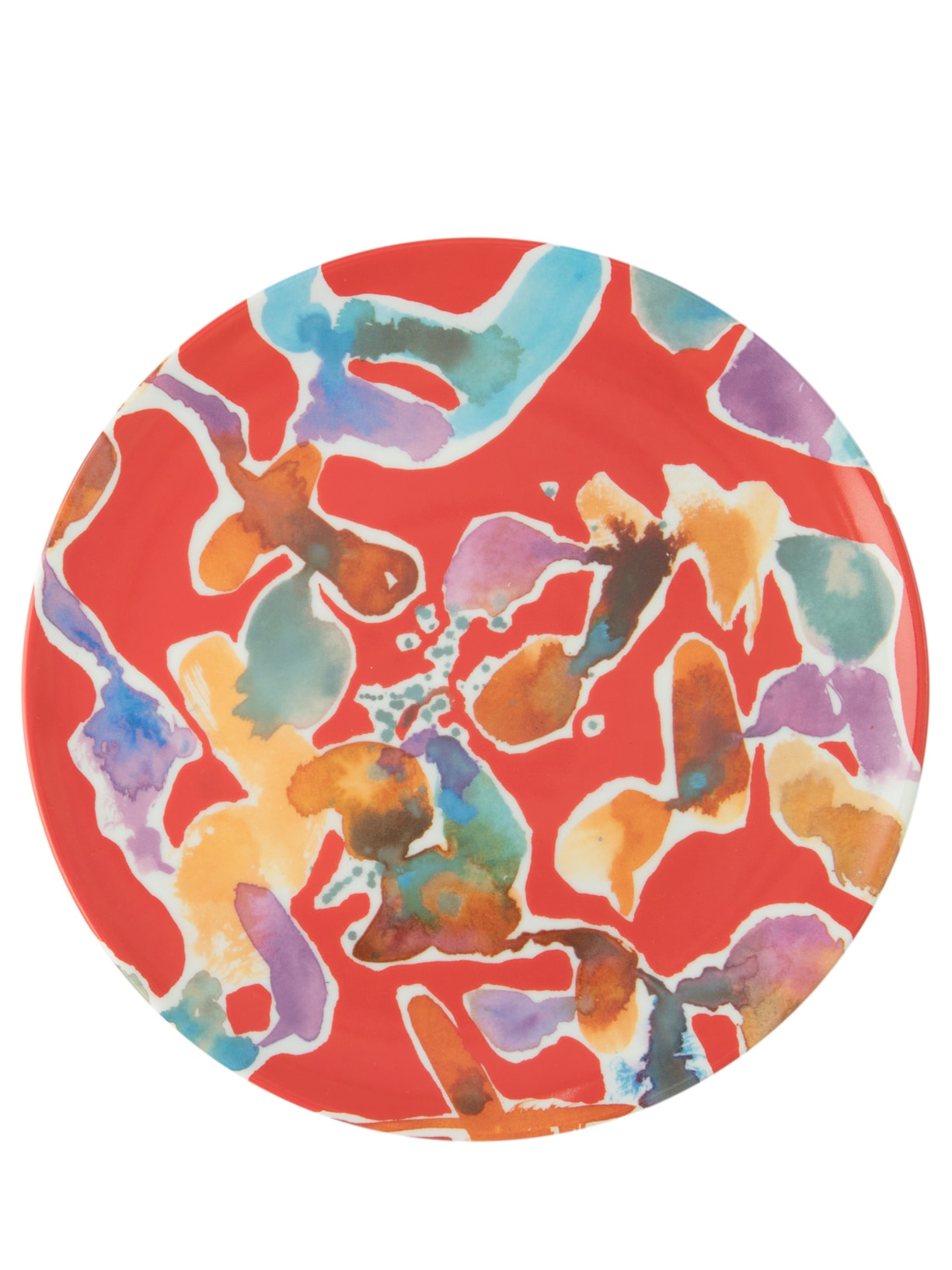 Prato Raso Aquarela Mystery Of Love 1 Unidade - Vermelho