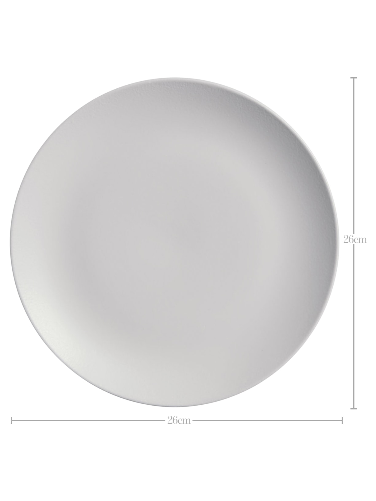 Prato Raso Coup Stoneware Vit Cinza Porto Brasil