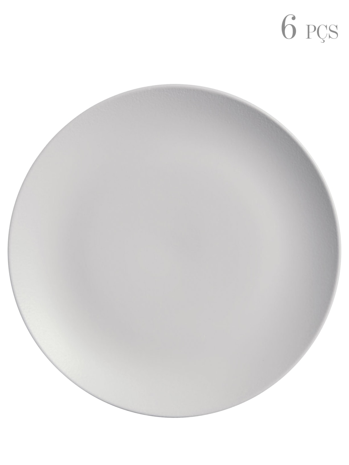 Prato Raso Coup Stoneware Vit Cinza Porto Brasil