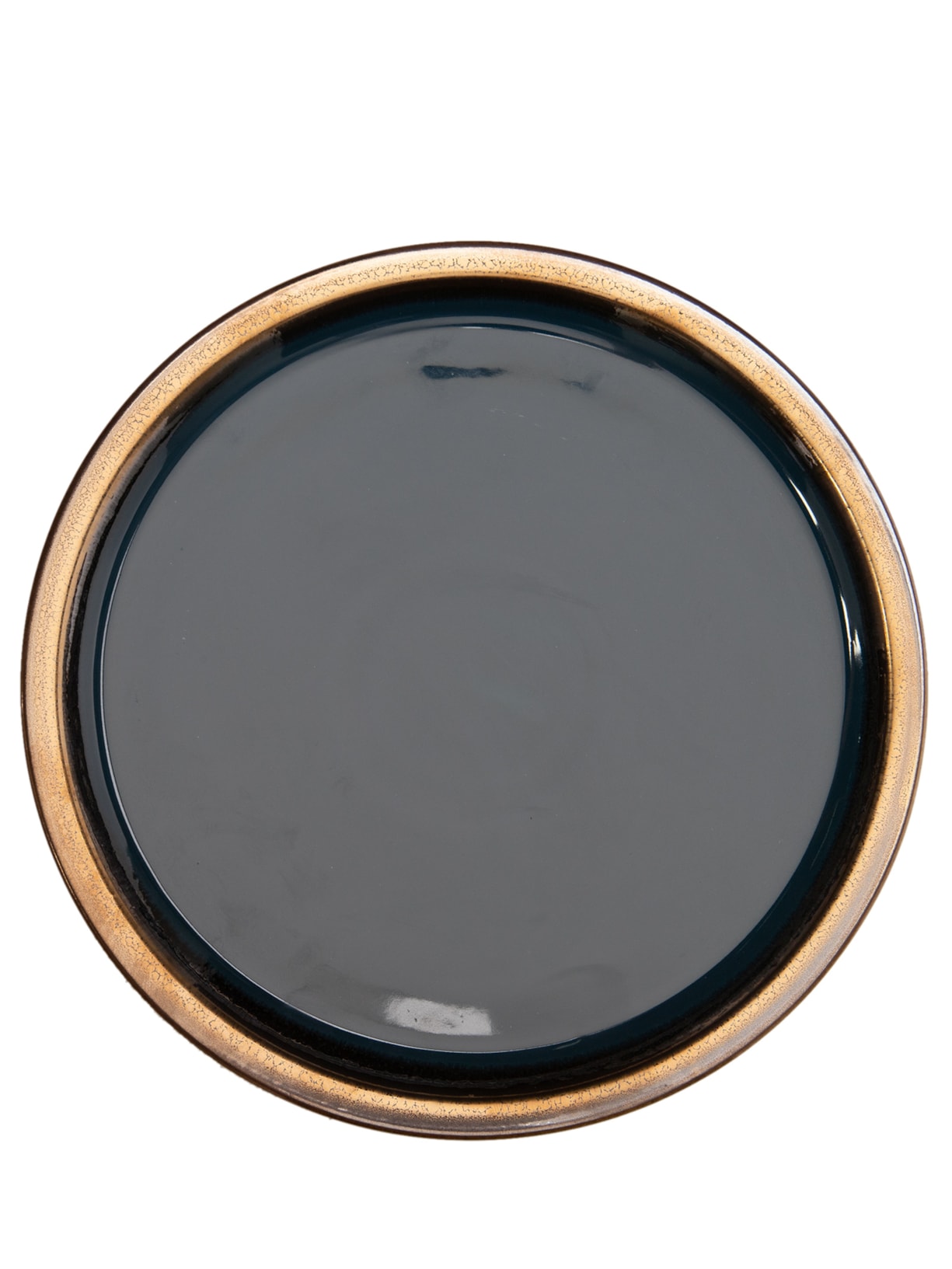 Prato Raso Em Cerâmica 1 Unidade - Azul