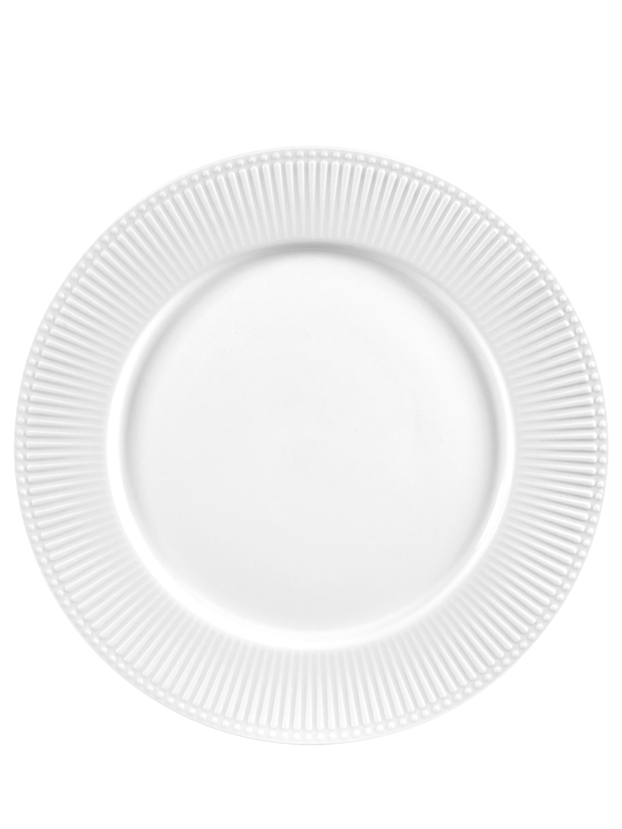 Prato Raso Em Porcelana - Branco