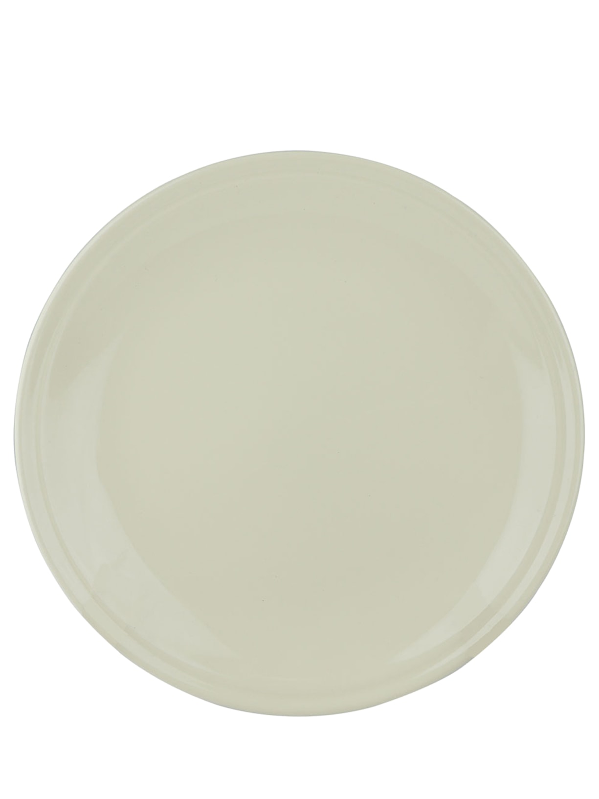 Prato Raso Lumière Em Cerâmica - Bege