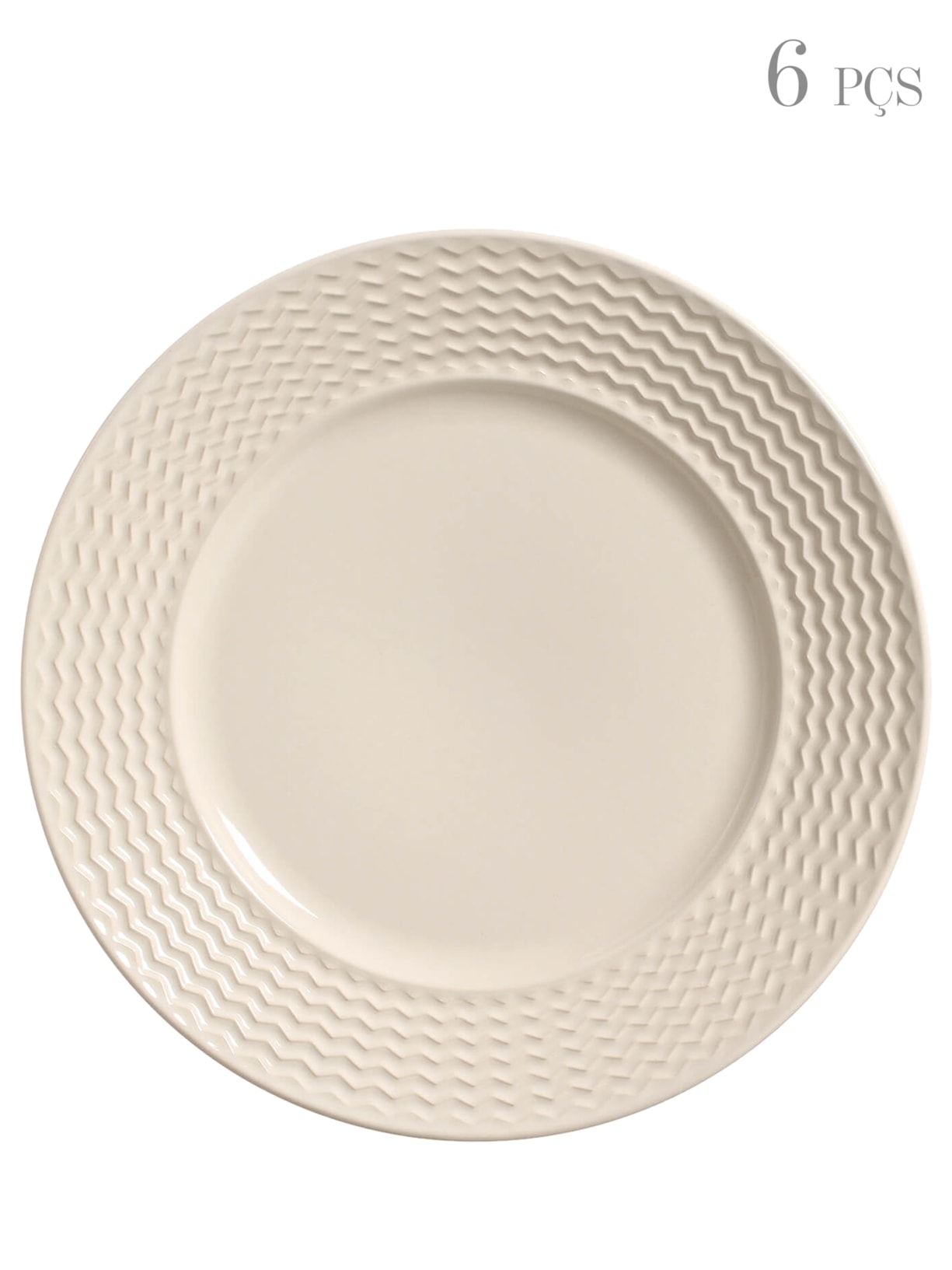 Prato Raso Mezcla Cru - Off White