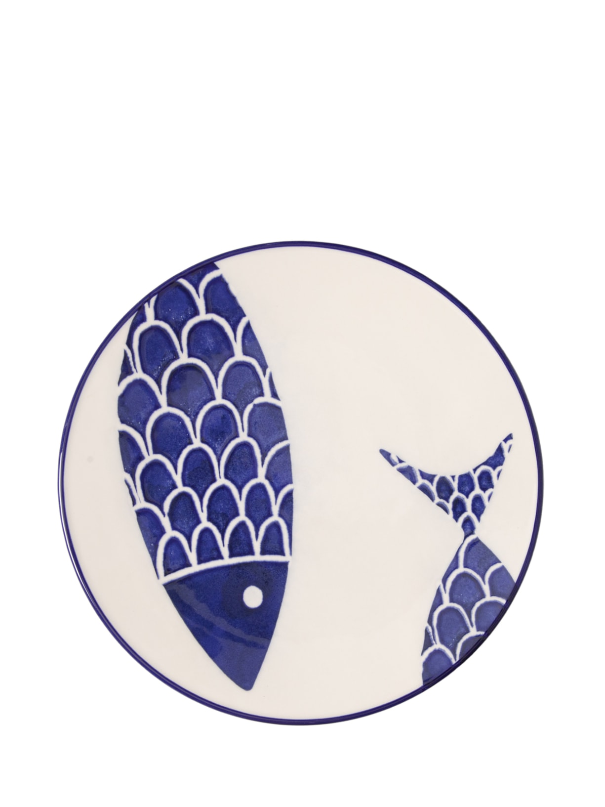 Prato Sobremesa Peixes - Azul