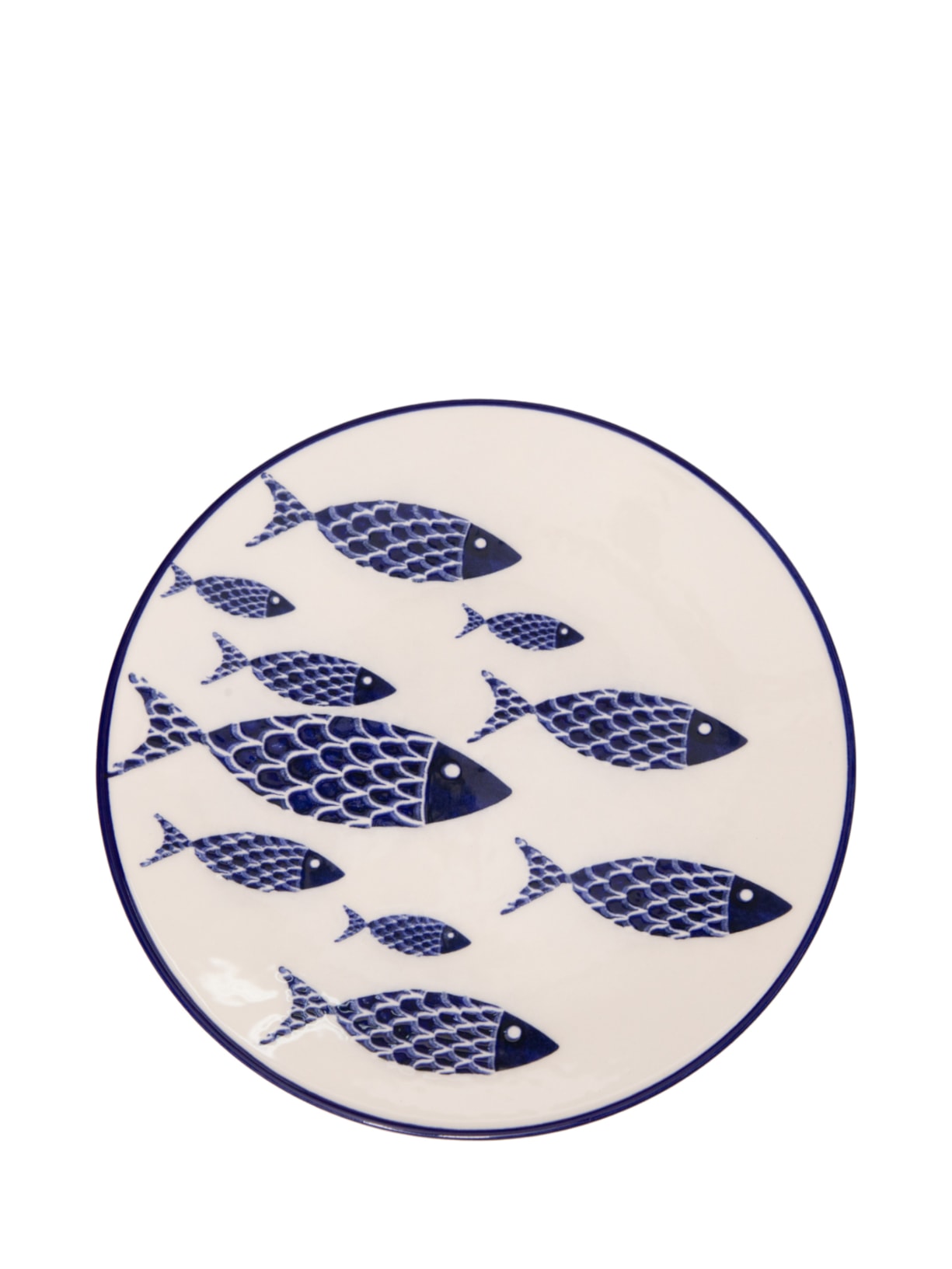 Prato Sobremesa Peixes - Azul