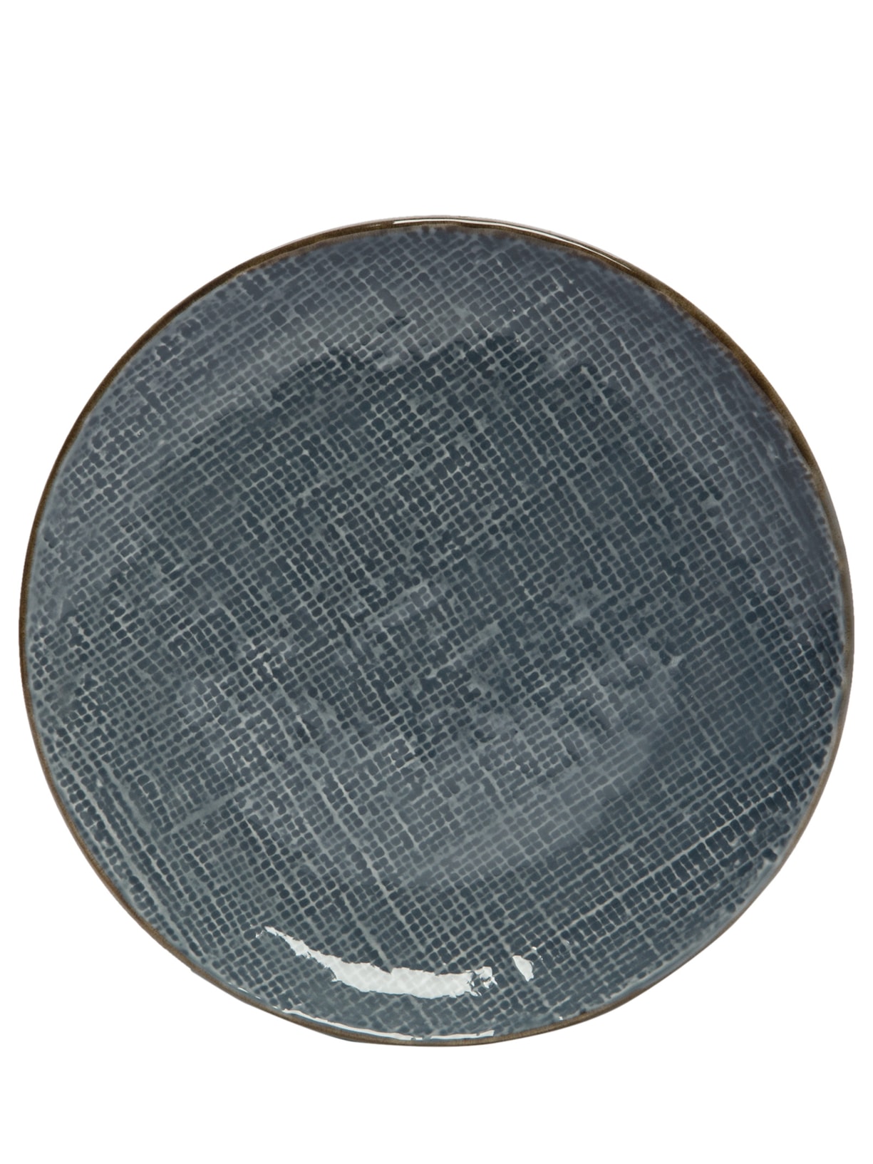 Prato Tissu Para Sobremesa Em Cerâmica 1 Unidade - Azul