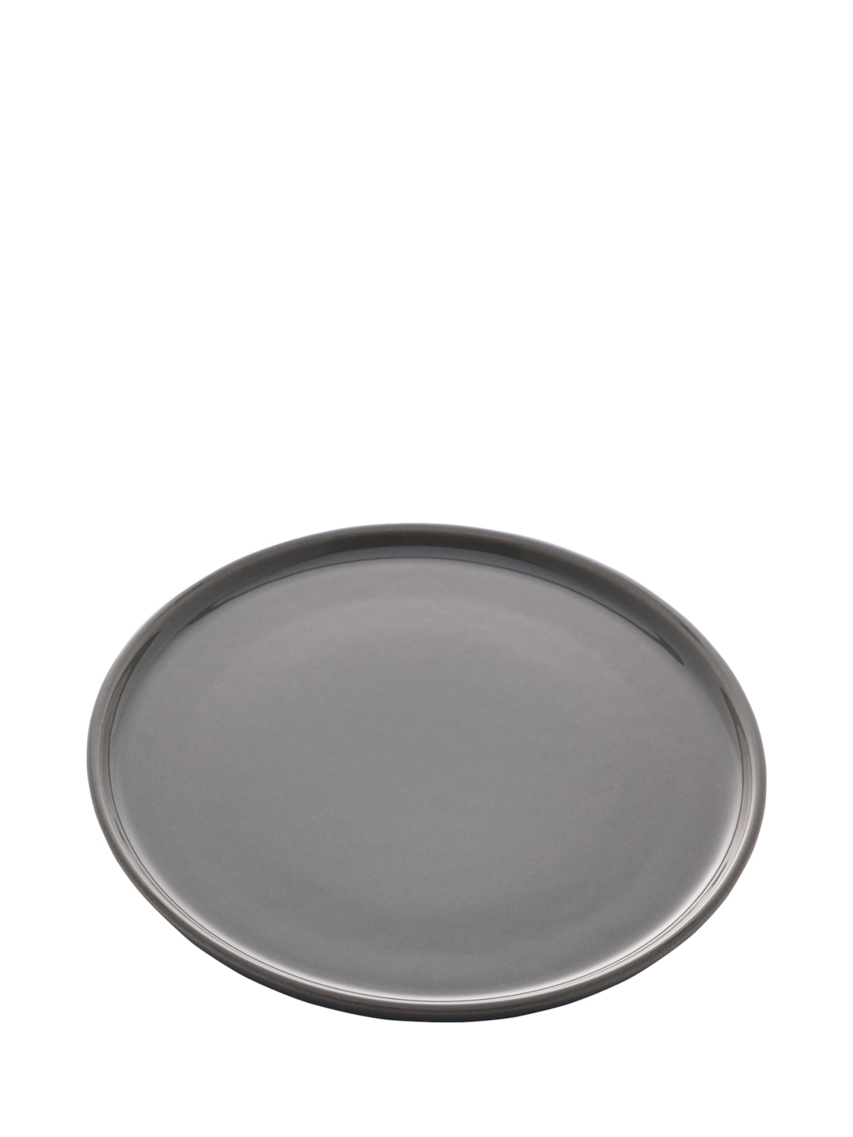 Pratos De Sobremesa Vadim Em Cerâmica 21 cm Cinza Wolff