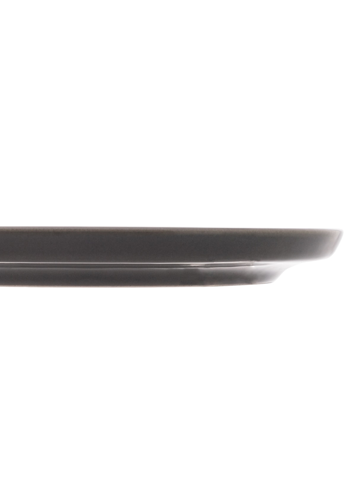 Pratos De Sobremesa Vadim Em Cerâmica 21 cm Cinza Wolff