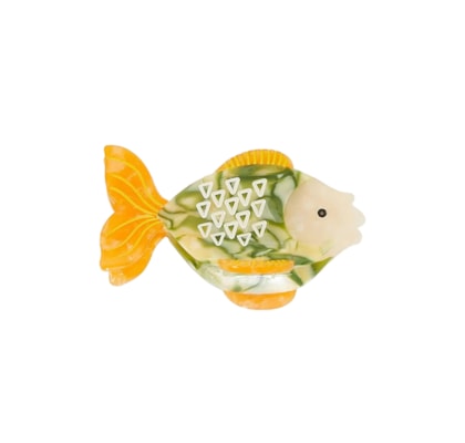 Presilha De Cabelo Peixe - Verde