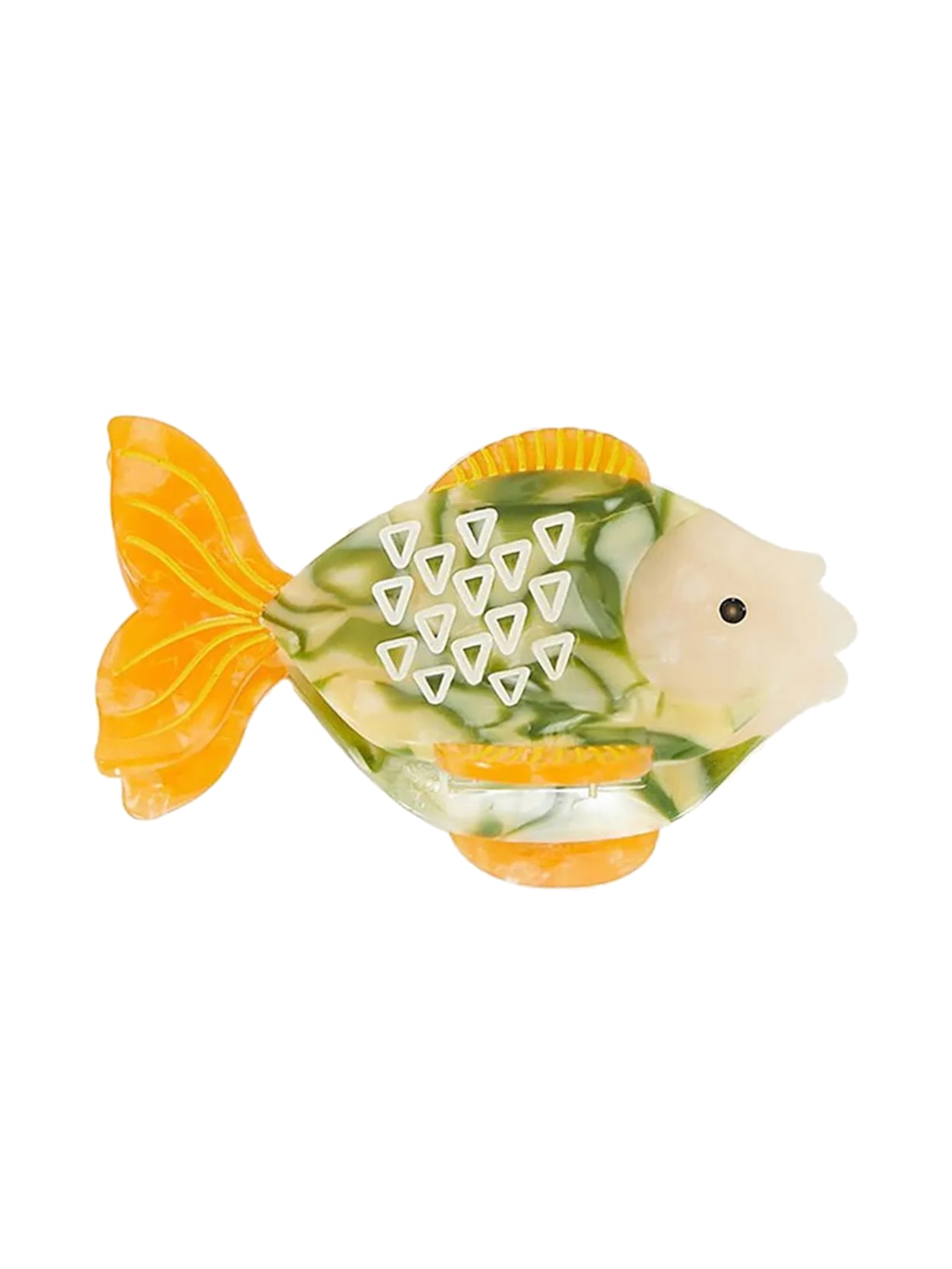 Presilha De Cabelo Peixe - Verde