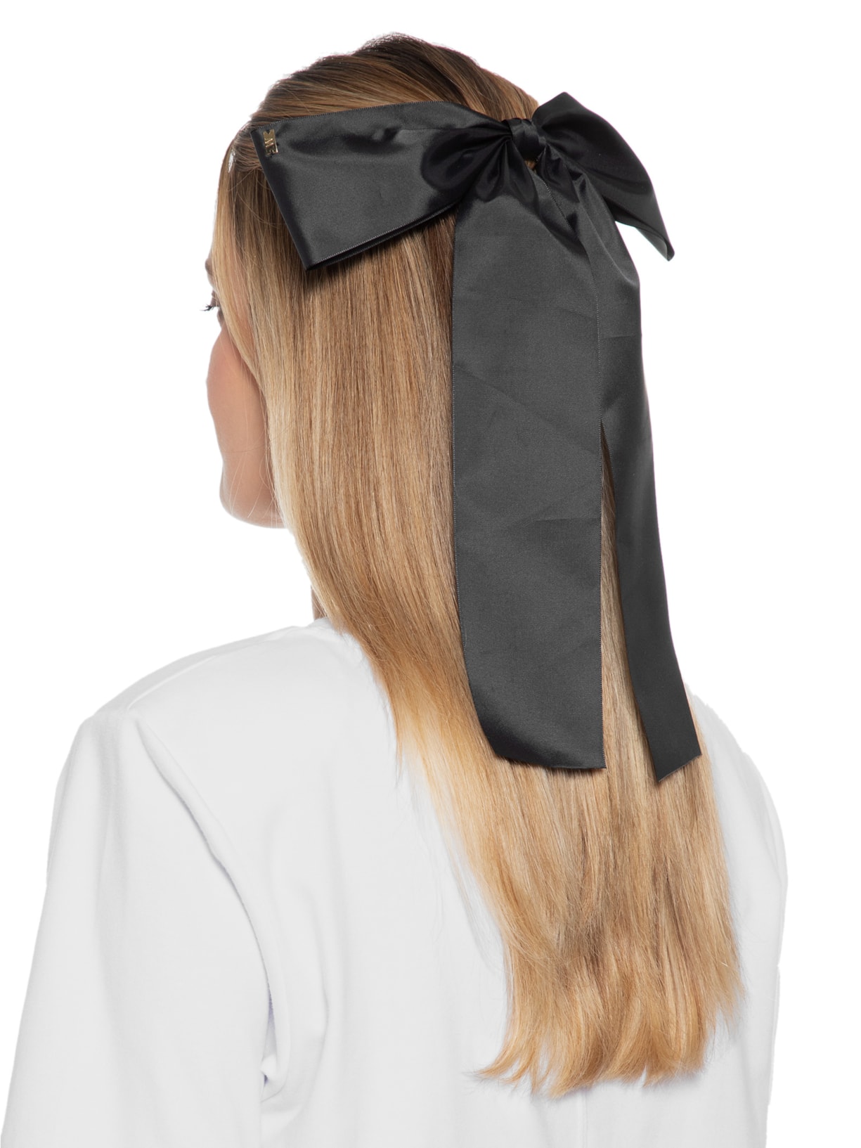 Presilha Laço Chicago Tafetá Preto Matilda