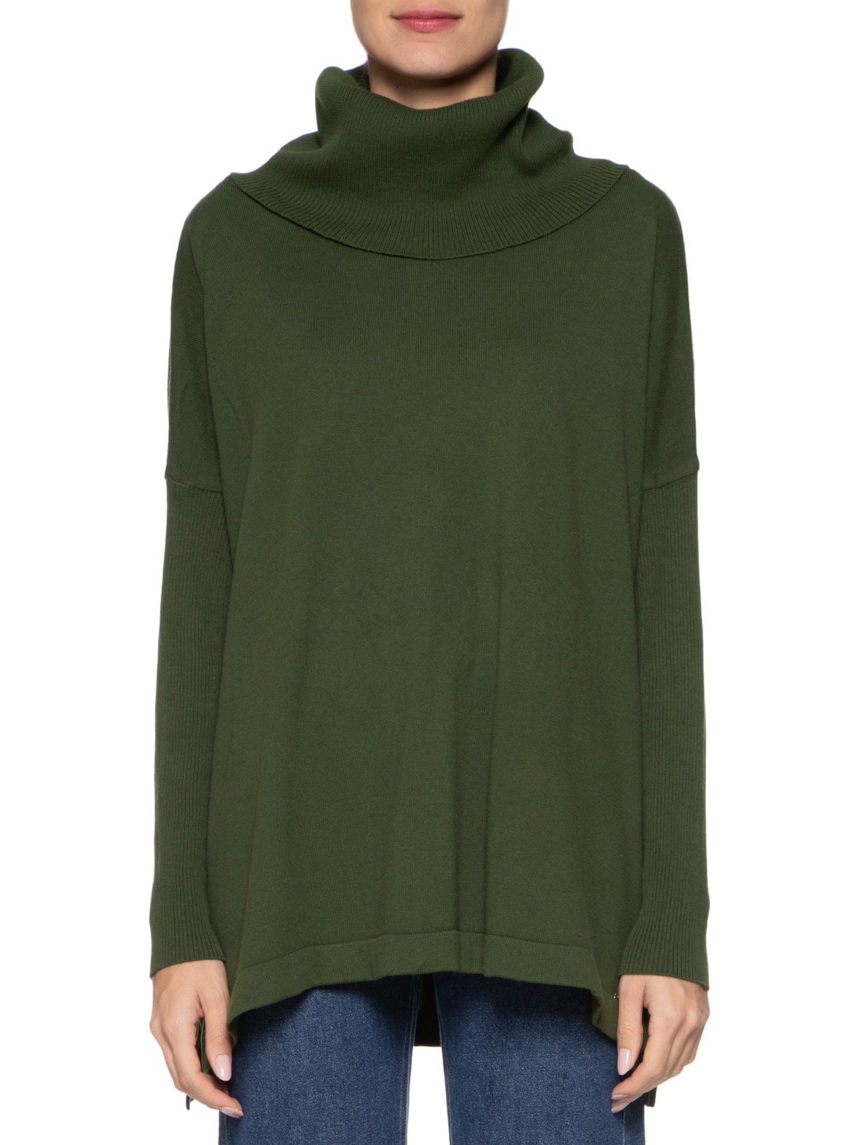 Pull Feminino Maxi Gola Boba Verde Anselmi