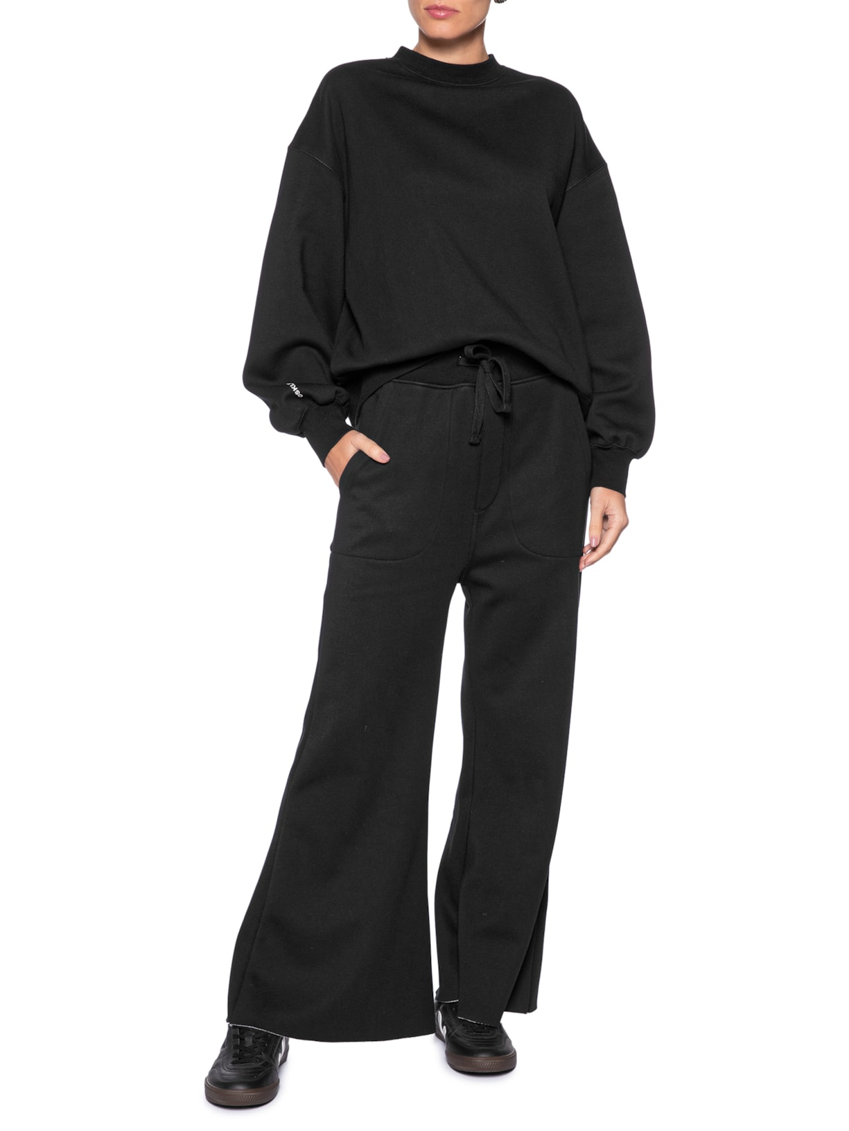 Pullover Feminino Double Oversized Preto Osklen