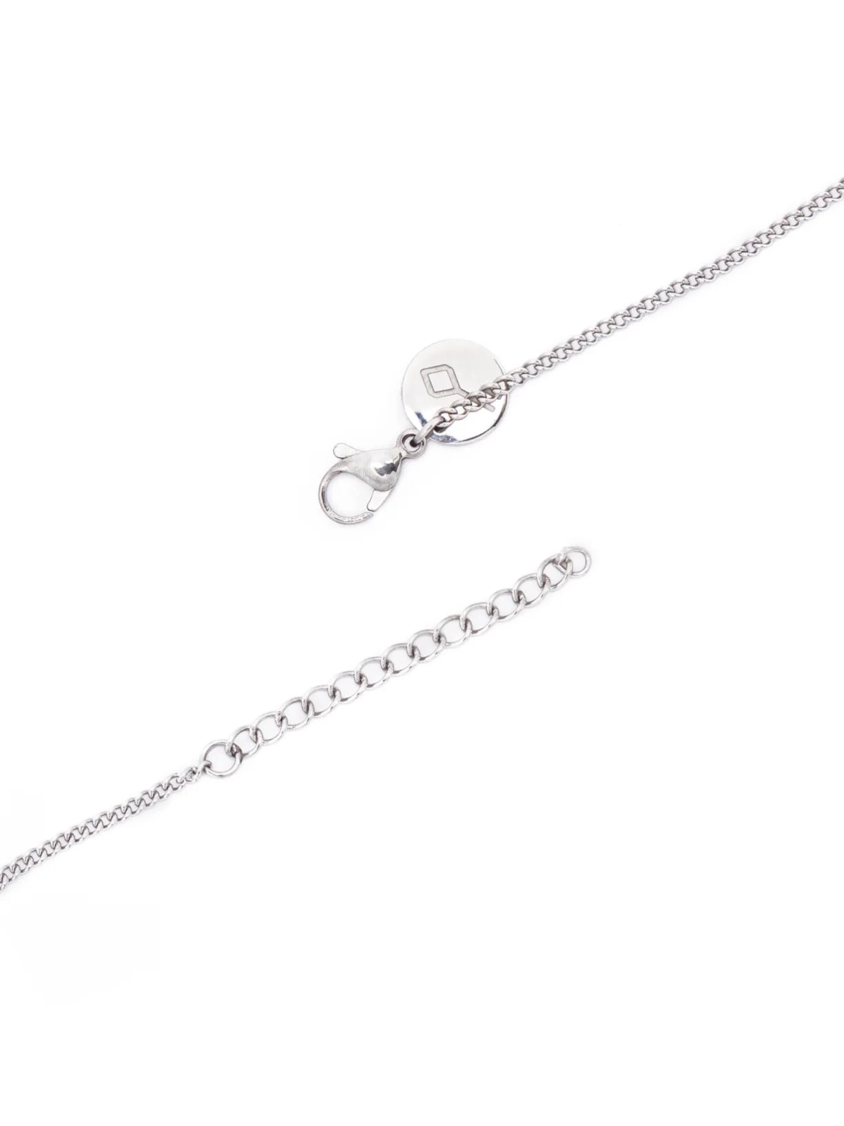 Pulseira Amuleto De Corrente Em Aço Prata Key Design