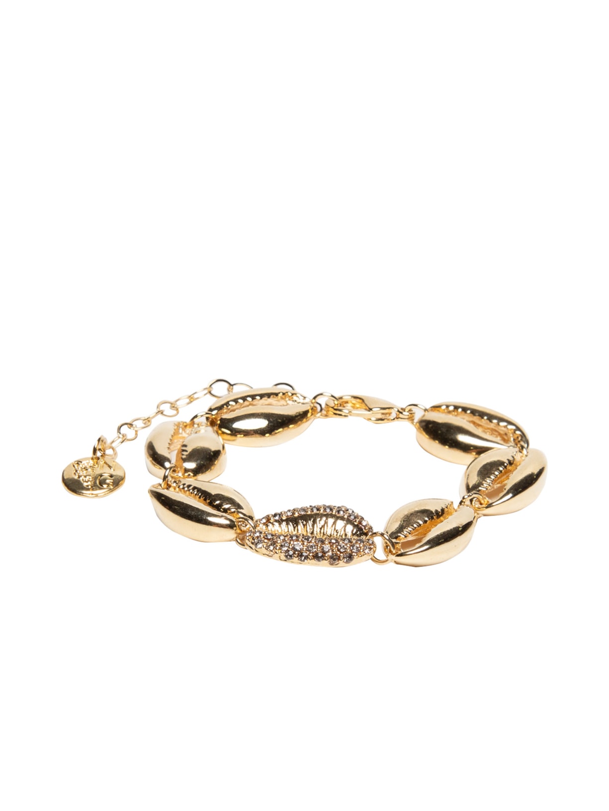 Pulseira Feminina Akumal Metal Dourado Nádia Gimenes