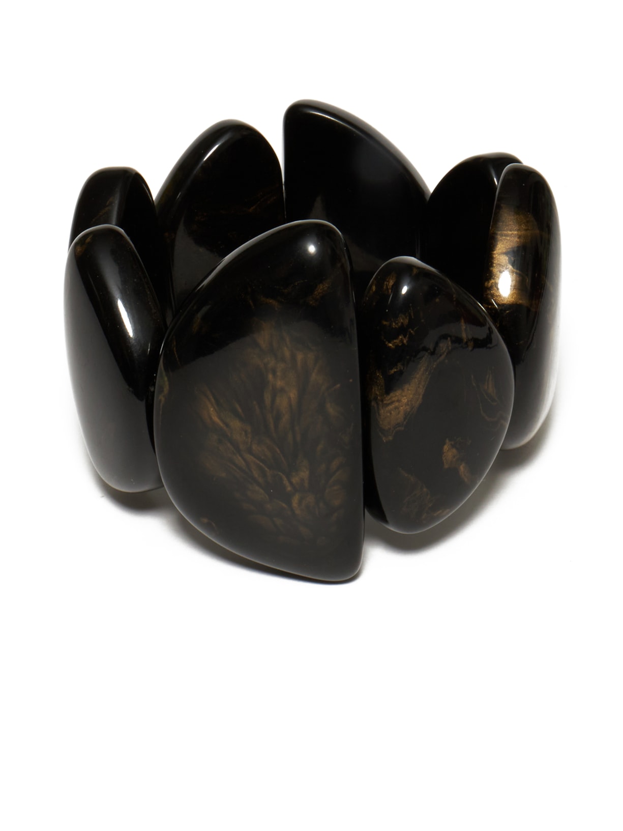 Pulseira Feminina Casca Dupla Preto Lool