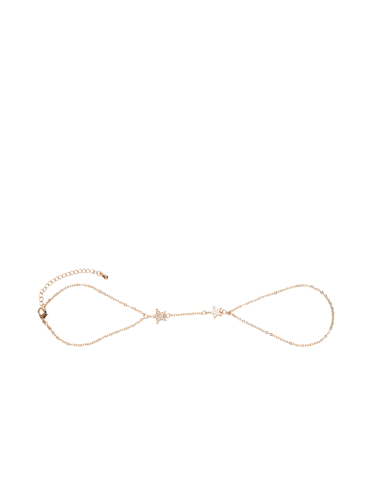 Pulseira Feminina Com Detalhe Dedo Com Estrelas Dourado Market 33