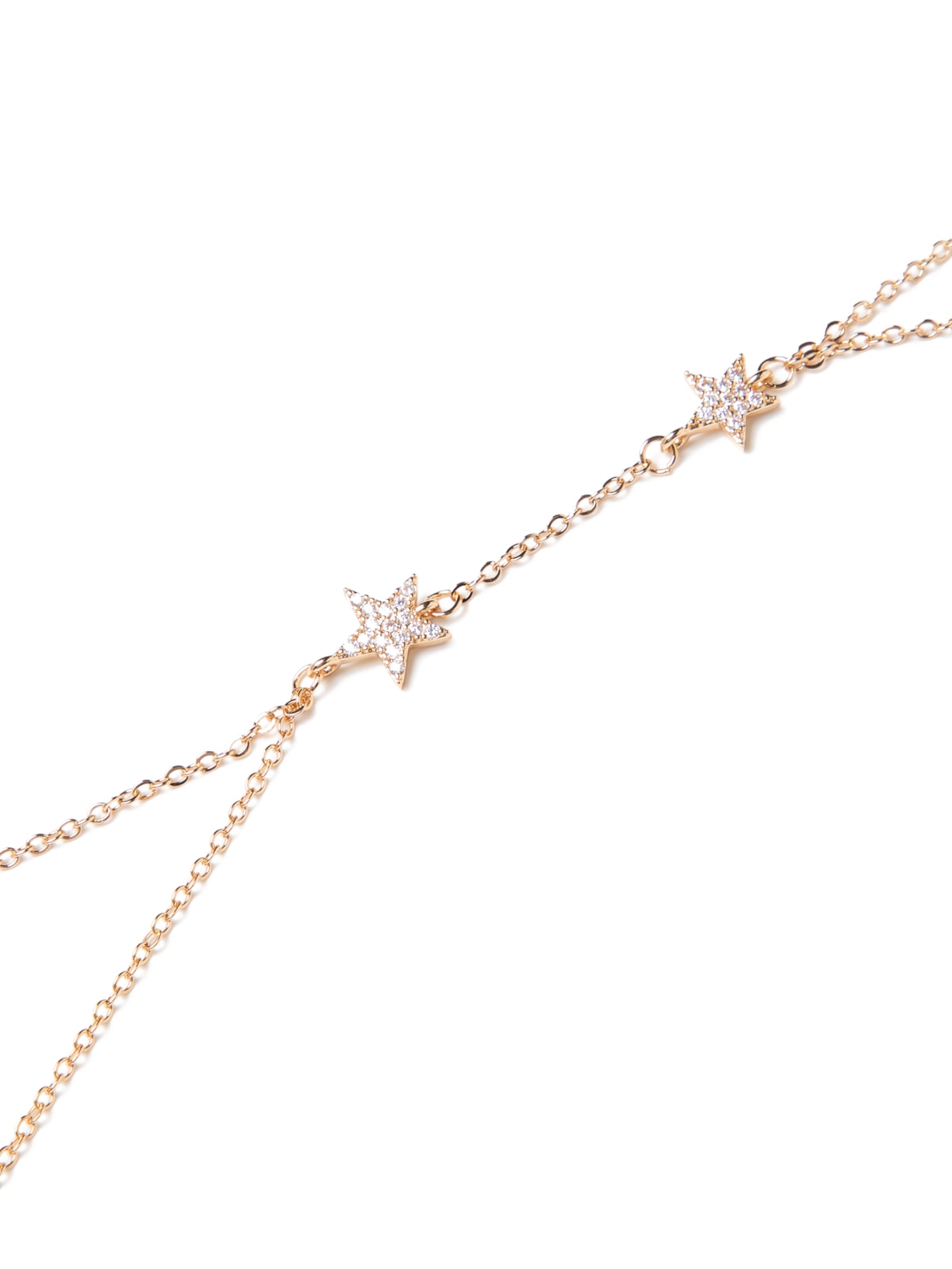 Pulseira Feminina Com Detalhe Dedo Com Estrelas Dourado Market 33