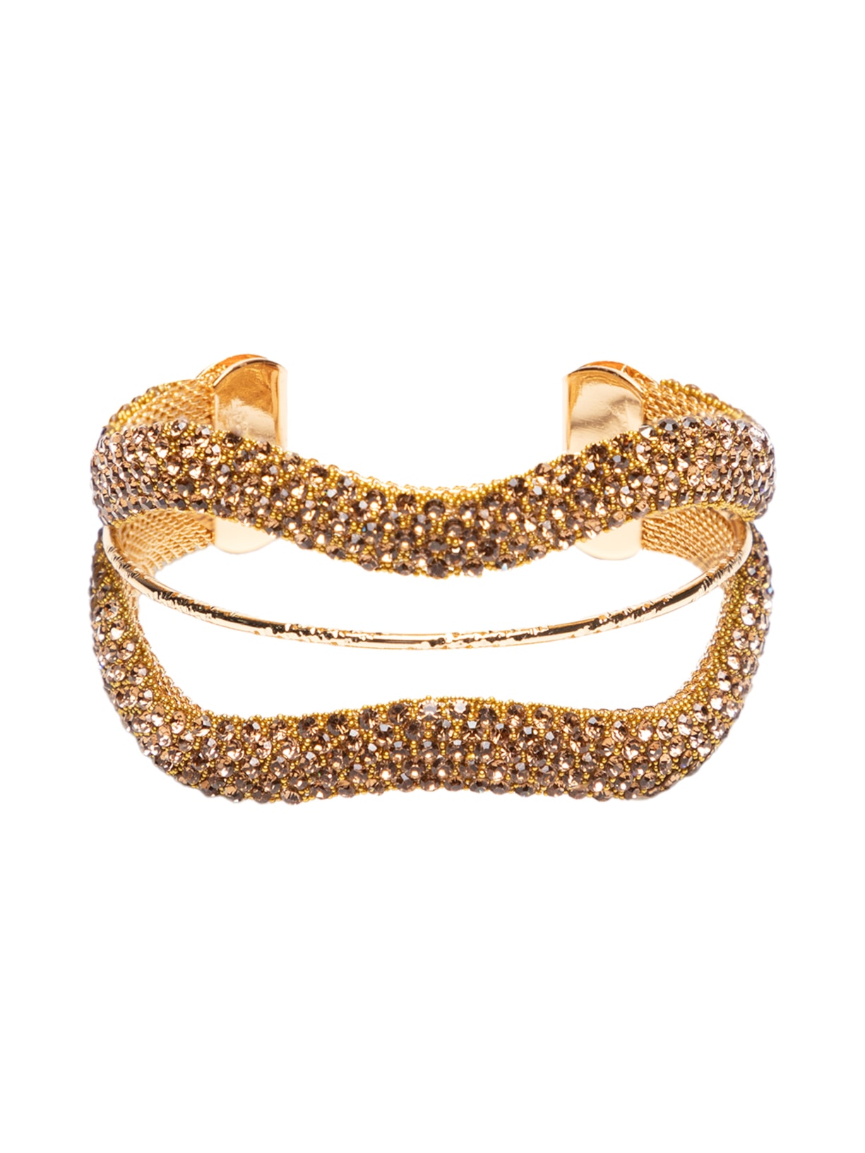 Pulseira Feminina Cravejada - Dourado