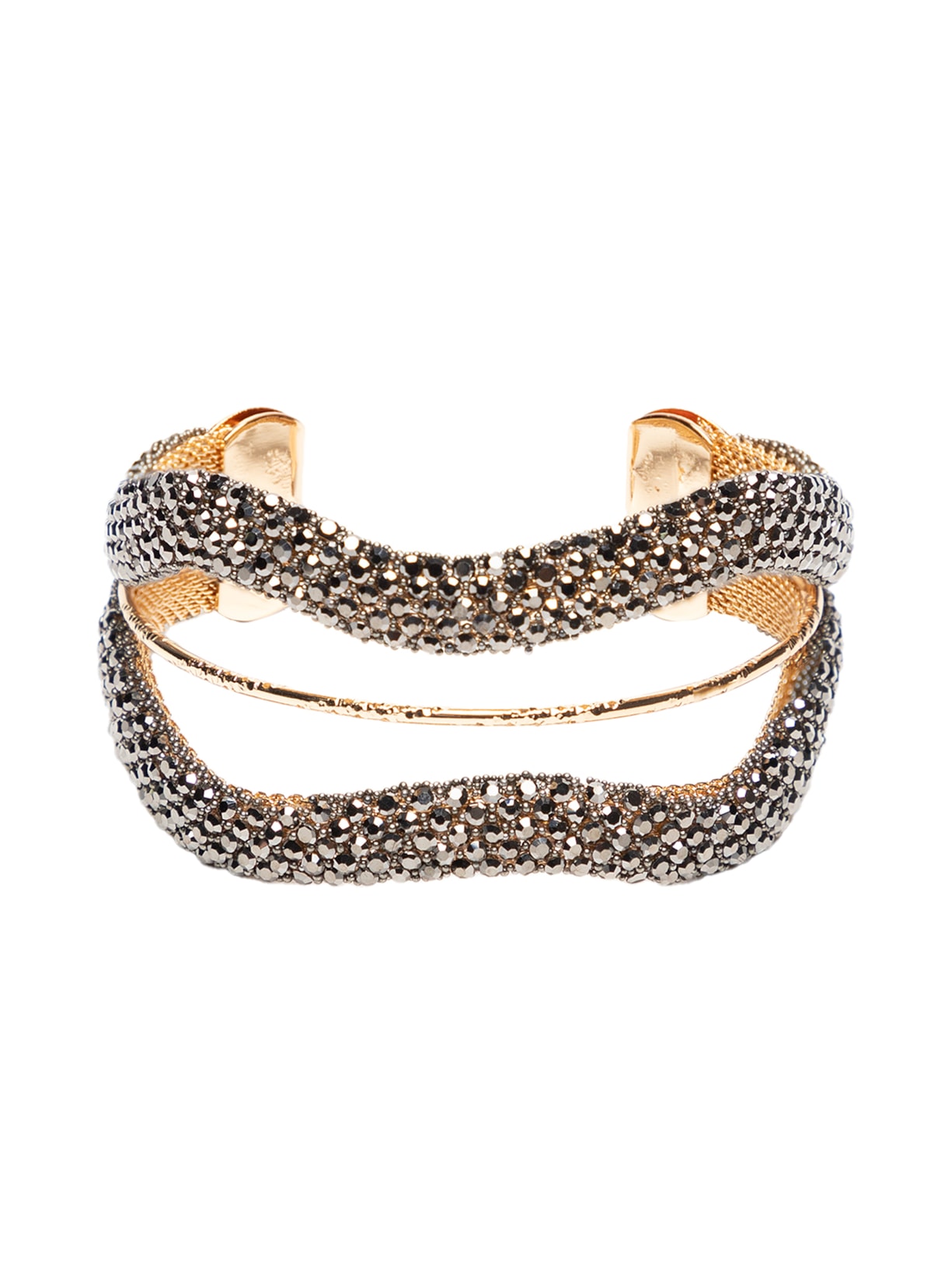 Pulseira Feminina Cravejada - Preto