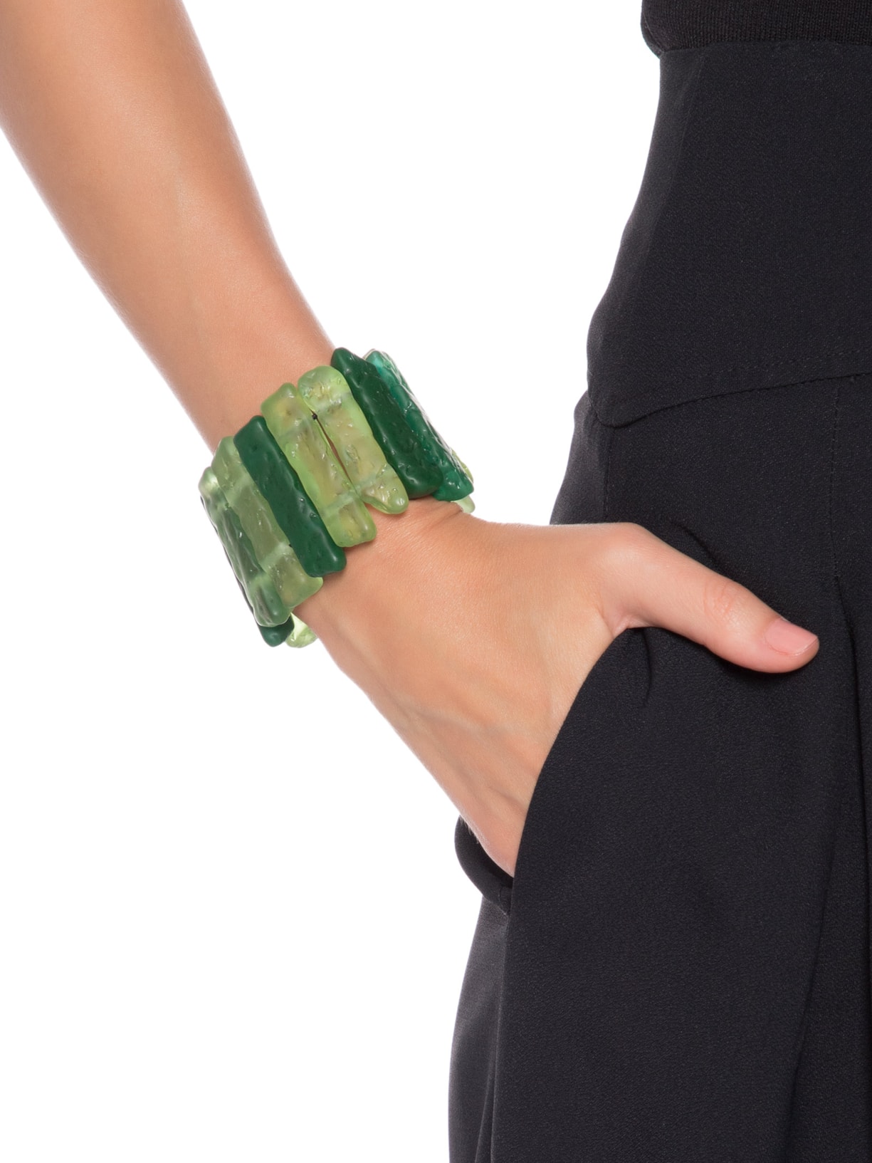 Pulseira Feminina Forb Verde Lool